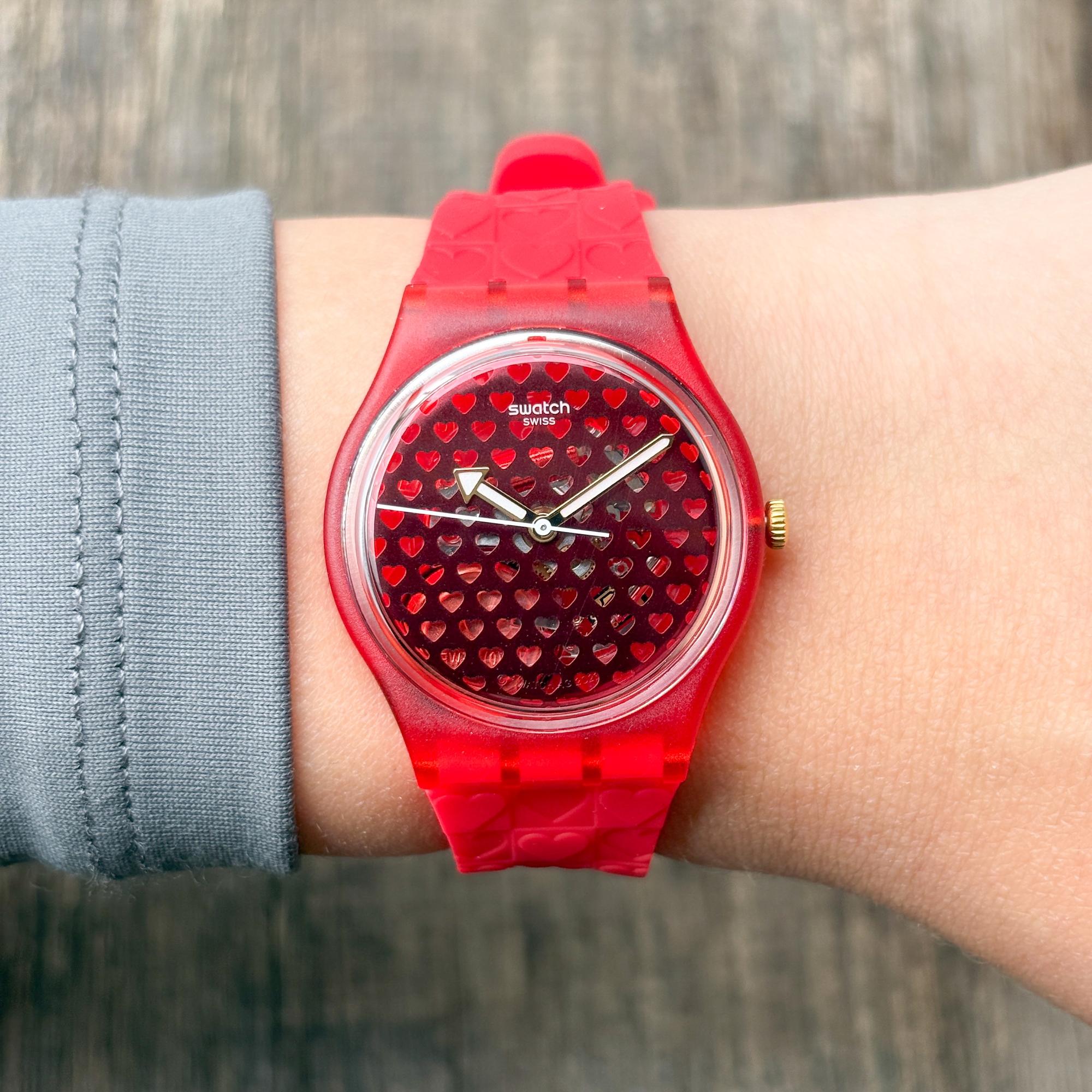 Swatch SO28Z122 LOVE IN SCARLET Originals klasyczny zegarek czerwony - miniatura 9