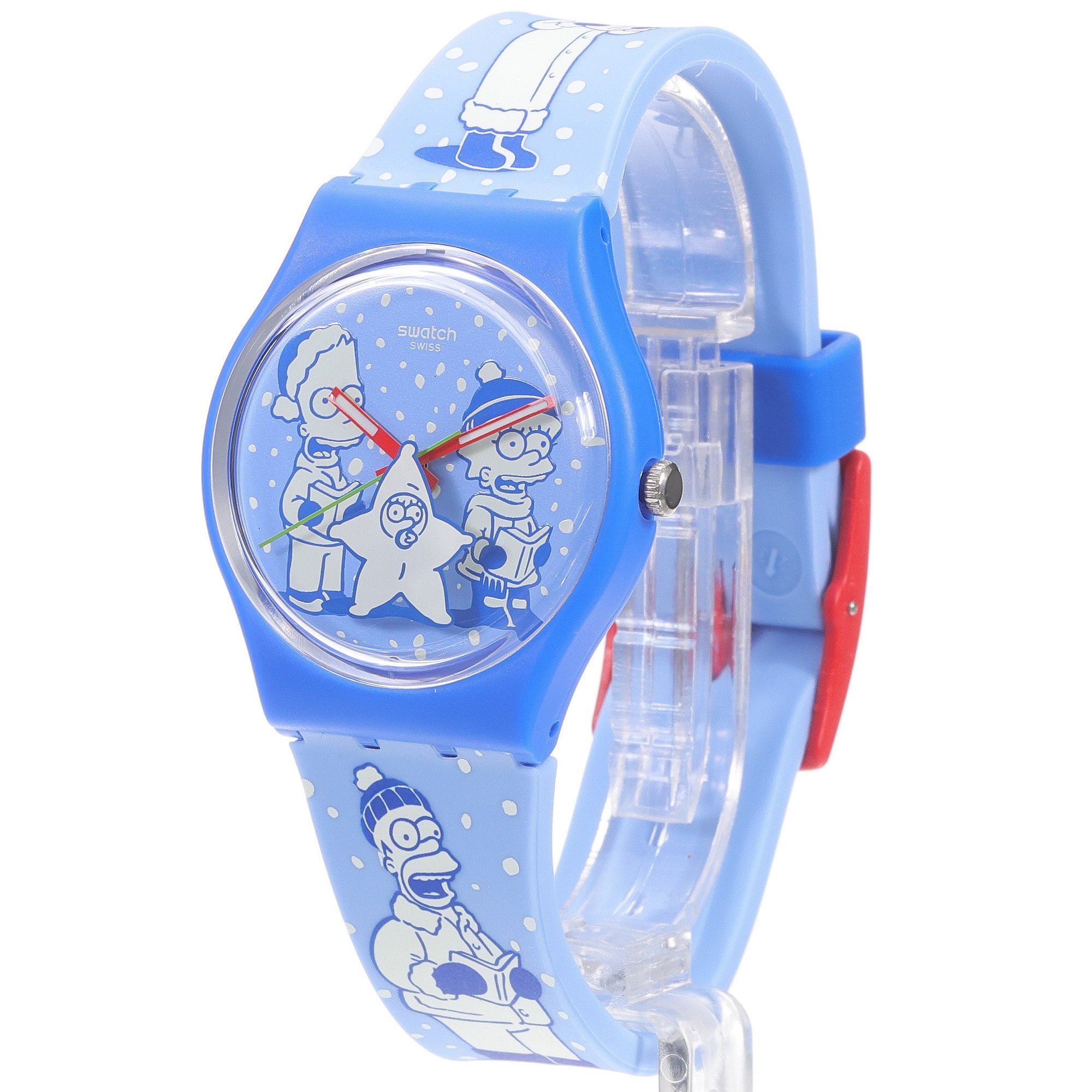 Swatch SO28Z126 TIDINGS OF JOY Originals klasyczny zegarek niebieski