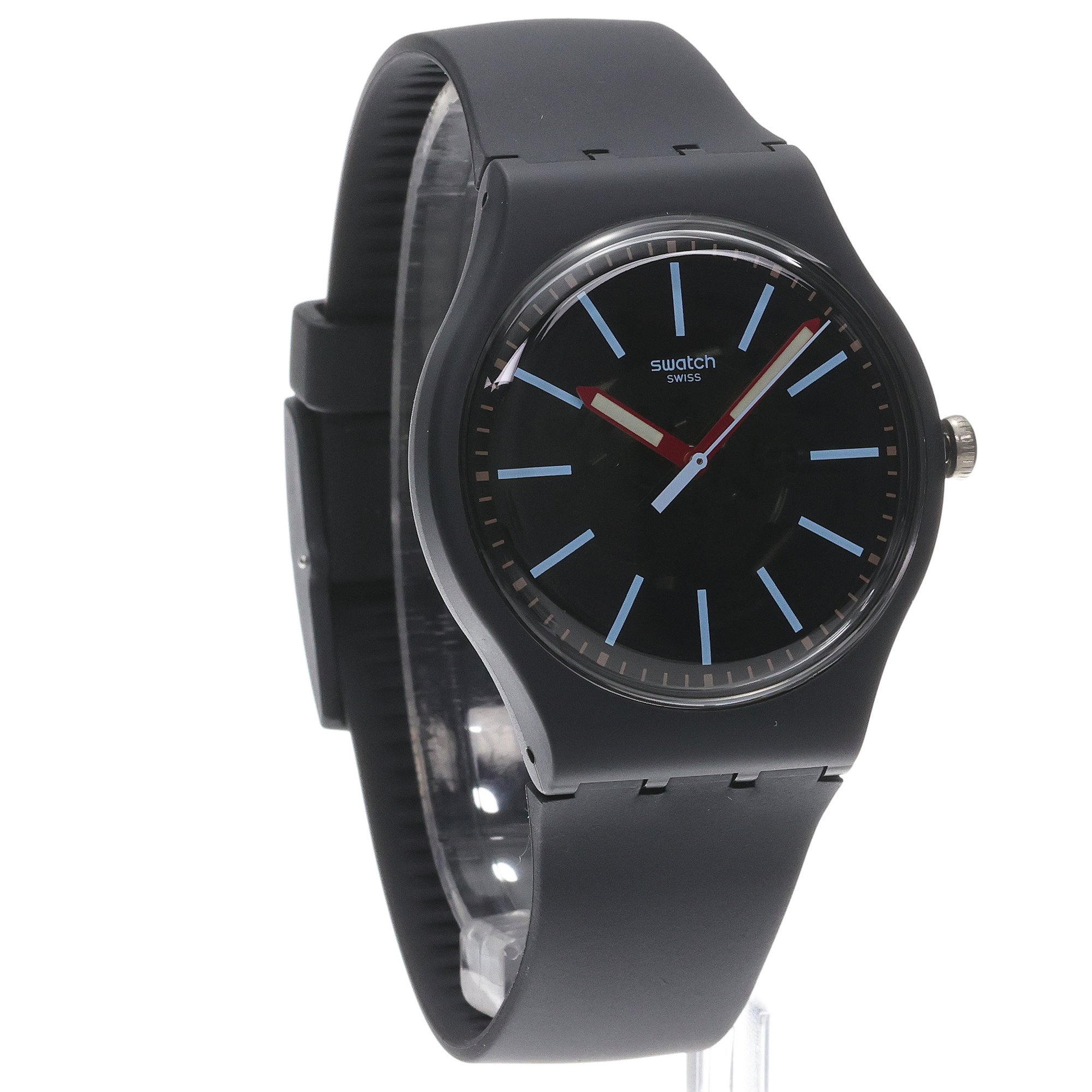 Swatch SO29A101 zegarek szary klasyczny Originals pasek