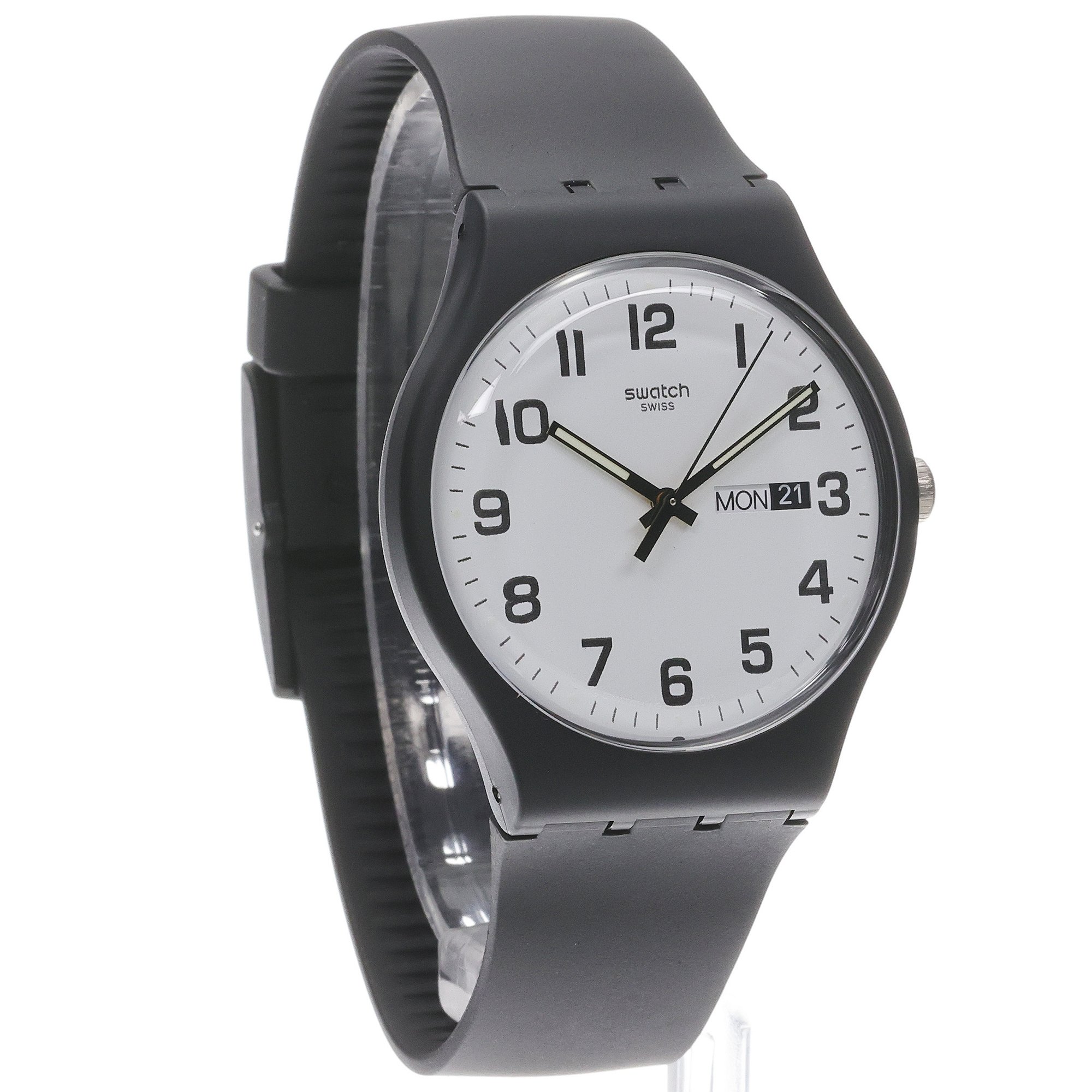Swatch SO29B703 zegarek czarny klasyczny Originals pasek - miniatura 3