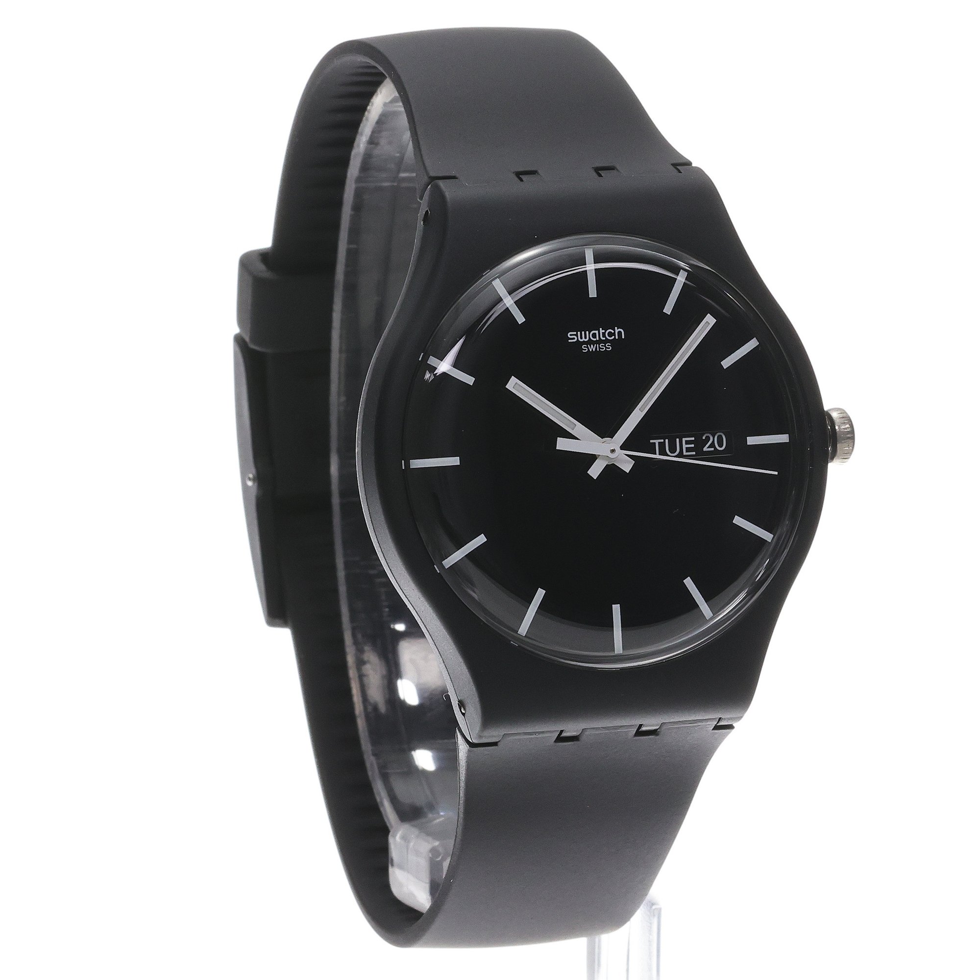 Swatch SO29B704 zegarek czarny klasyczny Originals pasek