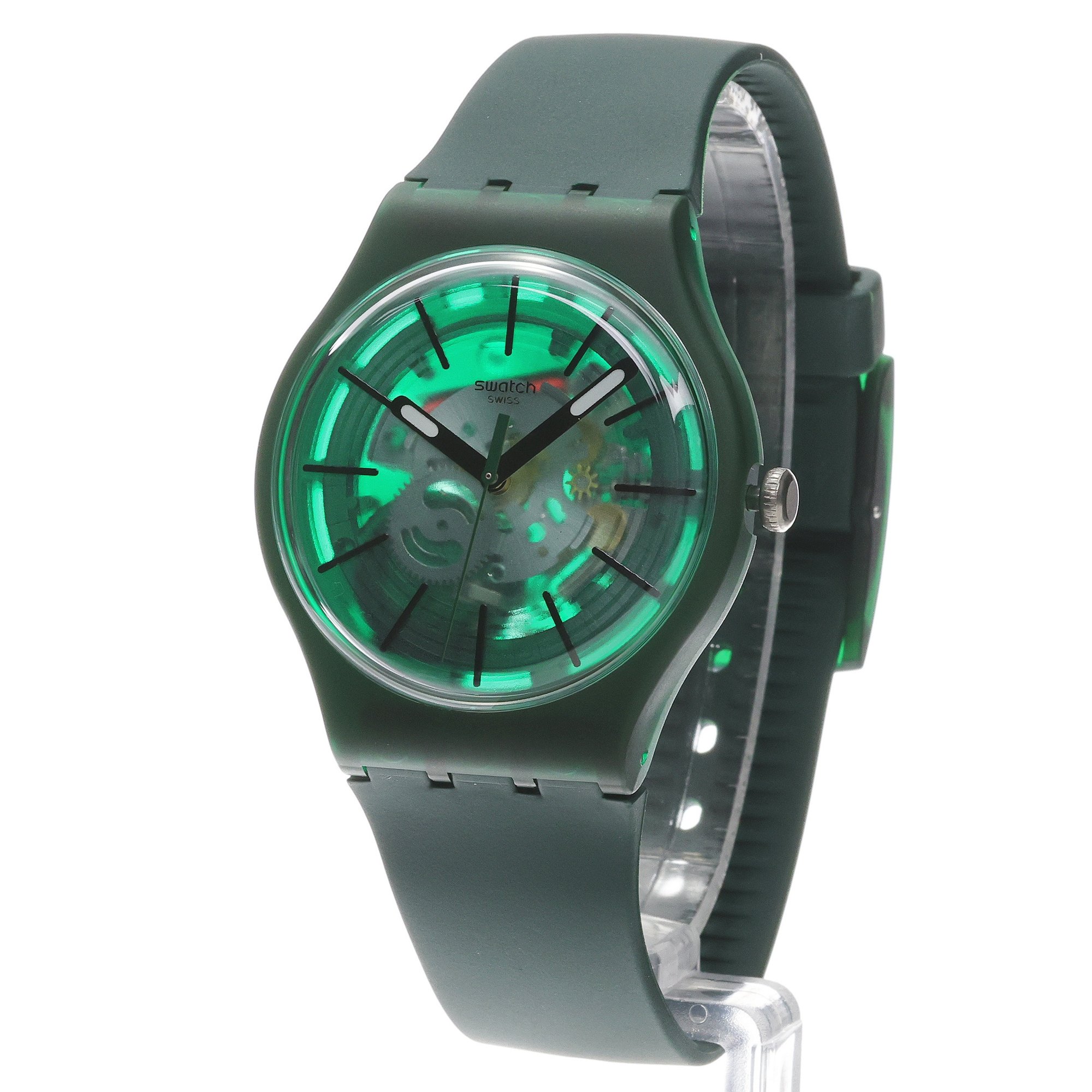 Swatch SO29G111 REVEALED IN THE FOREST Originals klasyczny zegarek zielony - miniatura 2
