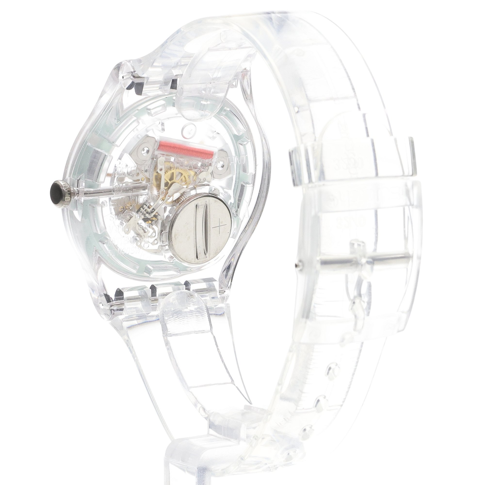 Swatch SO29K100-S06 zegarek bezbarwny klasyczny Originals pasek