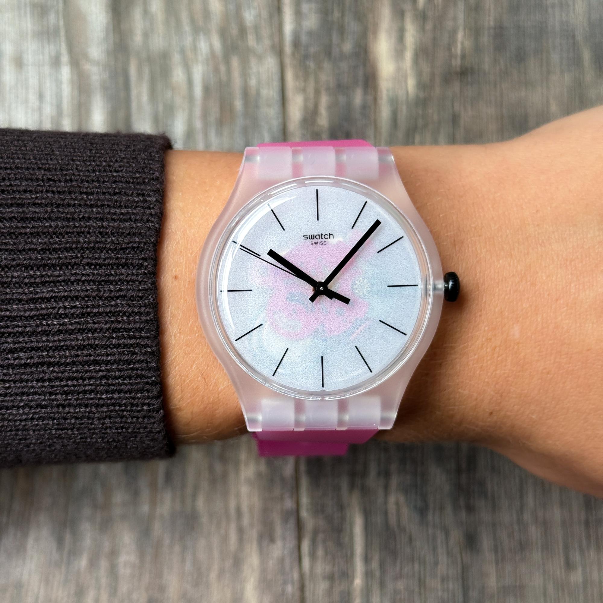 Swatch SO29K107 PINK DAZE zegarek klasyczny Originals - miniatura 7
