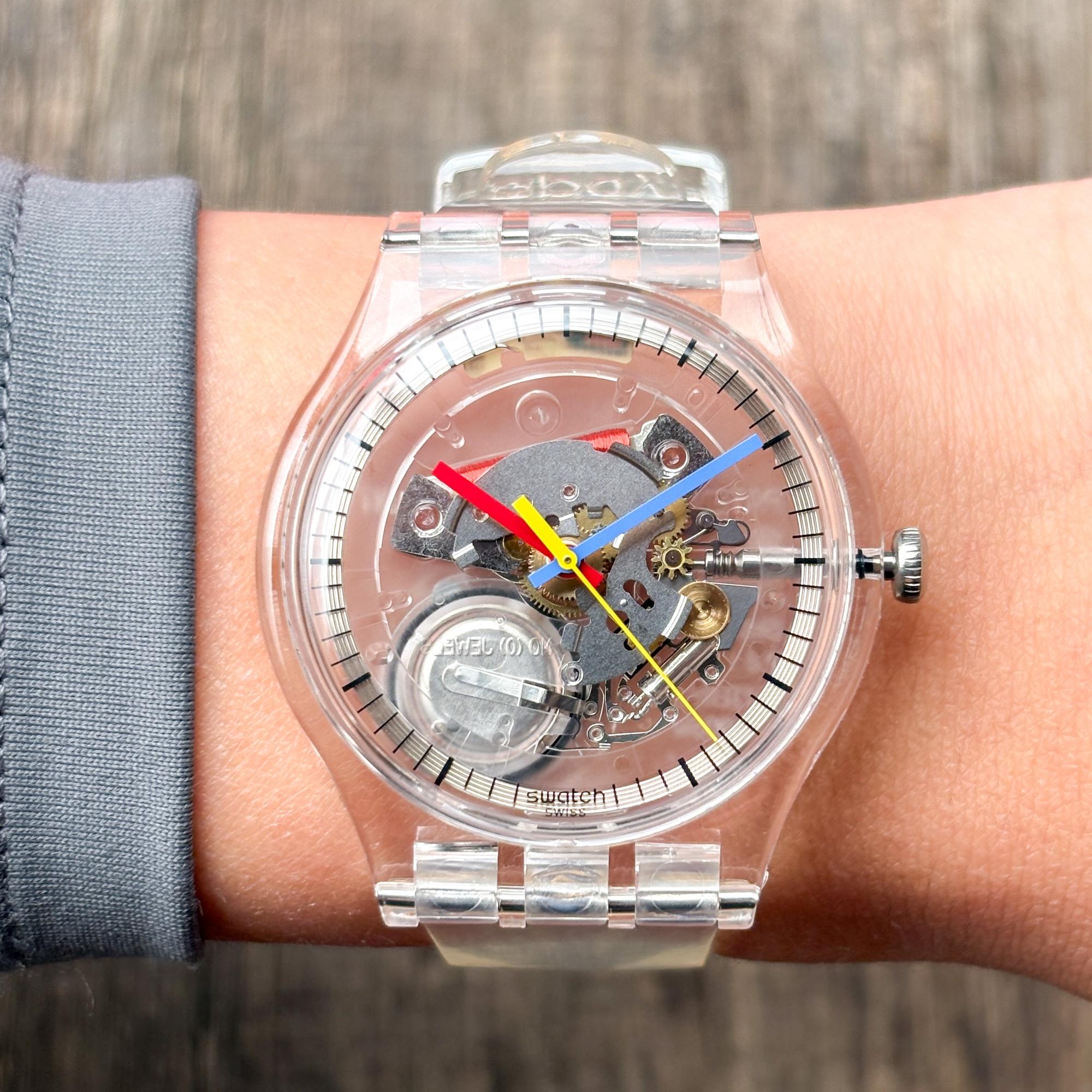 Swatch SO29K115-6000 Originals CLEARLY NEW GENT PAY zegarek męski klasyczny akrylowe - miniatura 8