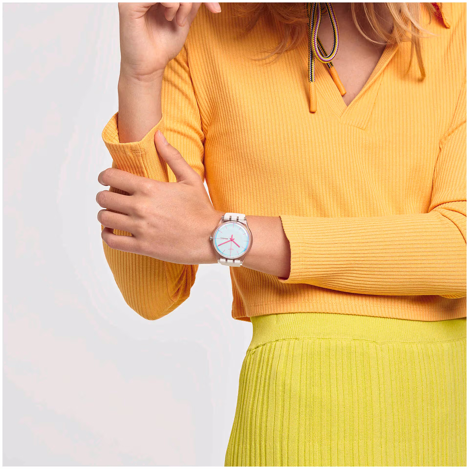 Swatch SO29K704-S14 POLAWHITE zegarek klasyczny Originals New Gent - miniatura 7