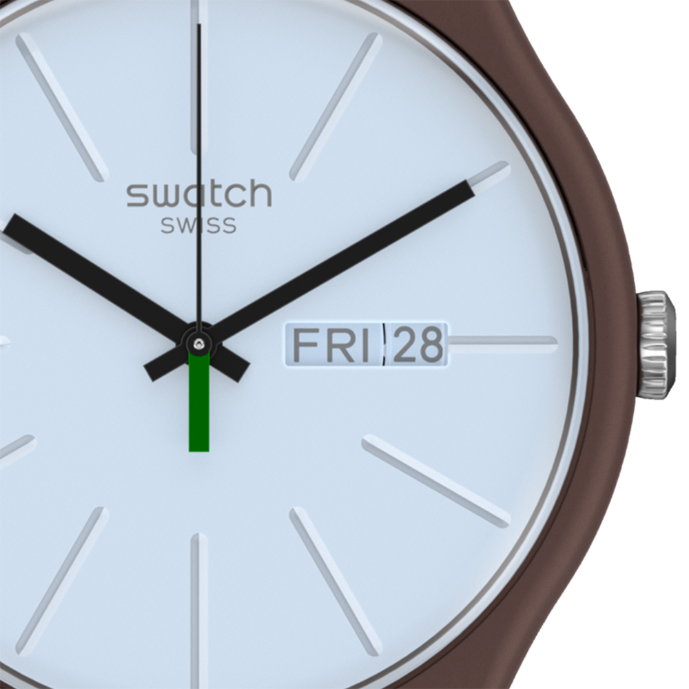 Swatch SO29M701 zegarek zielony klasyczny Originals New Gent pasek - miniatura 2