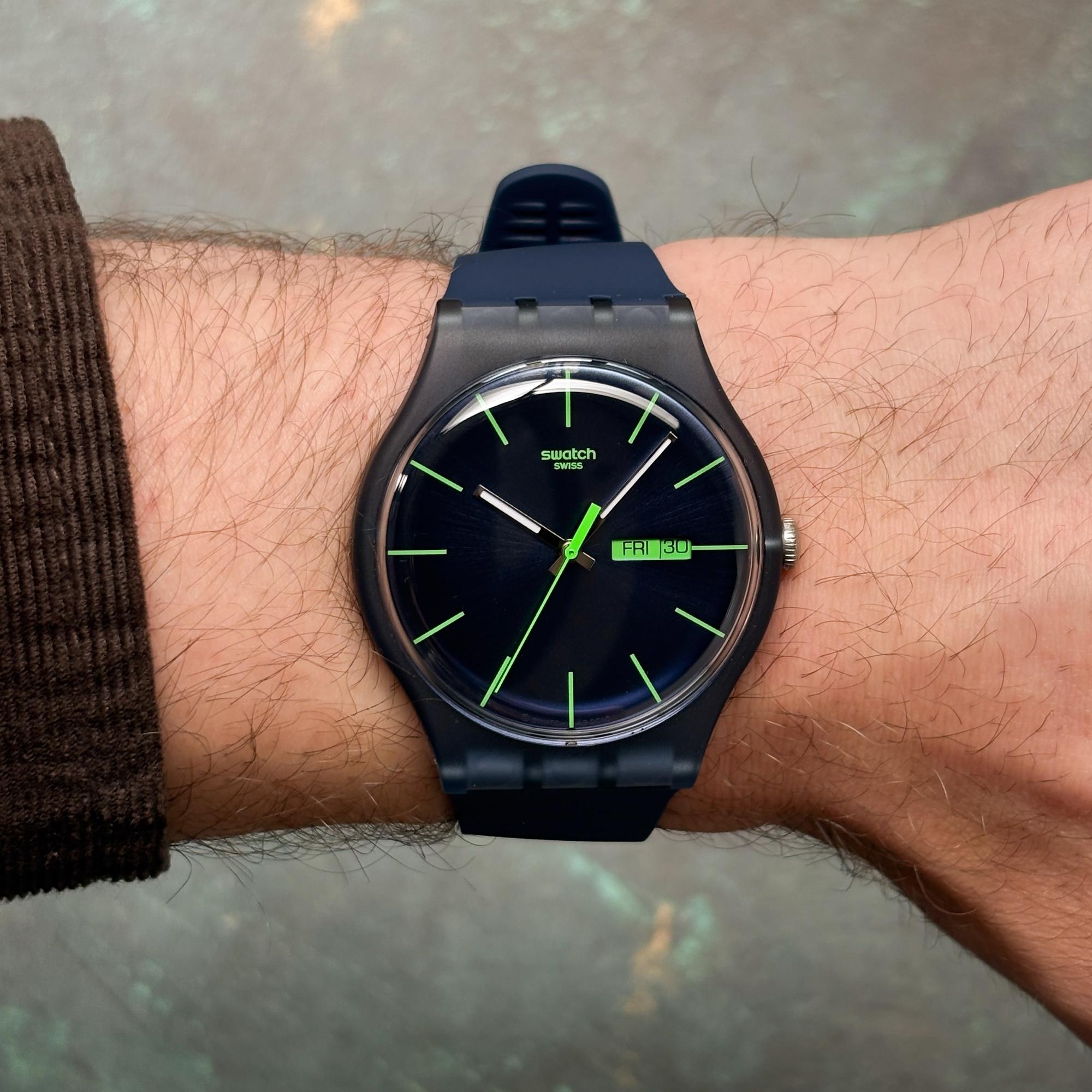 Swatch SO29N704 Originals BLUE REBEL zegarek męski klasyczny akrylowe - miniatura 8