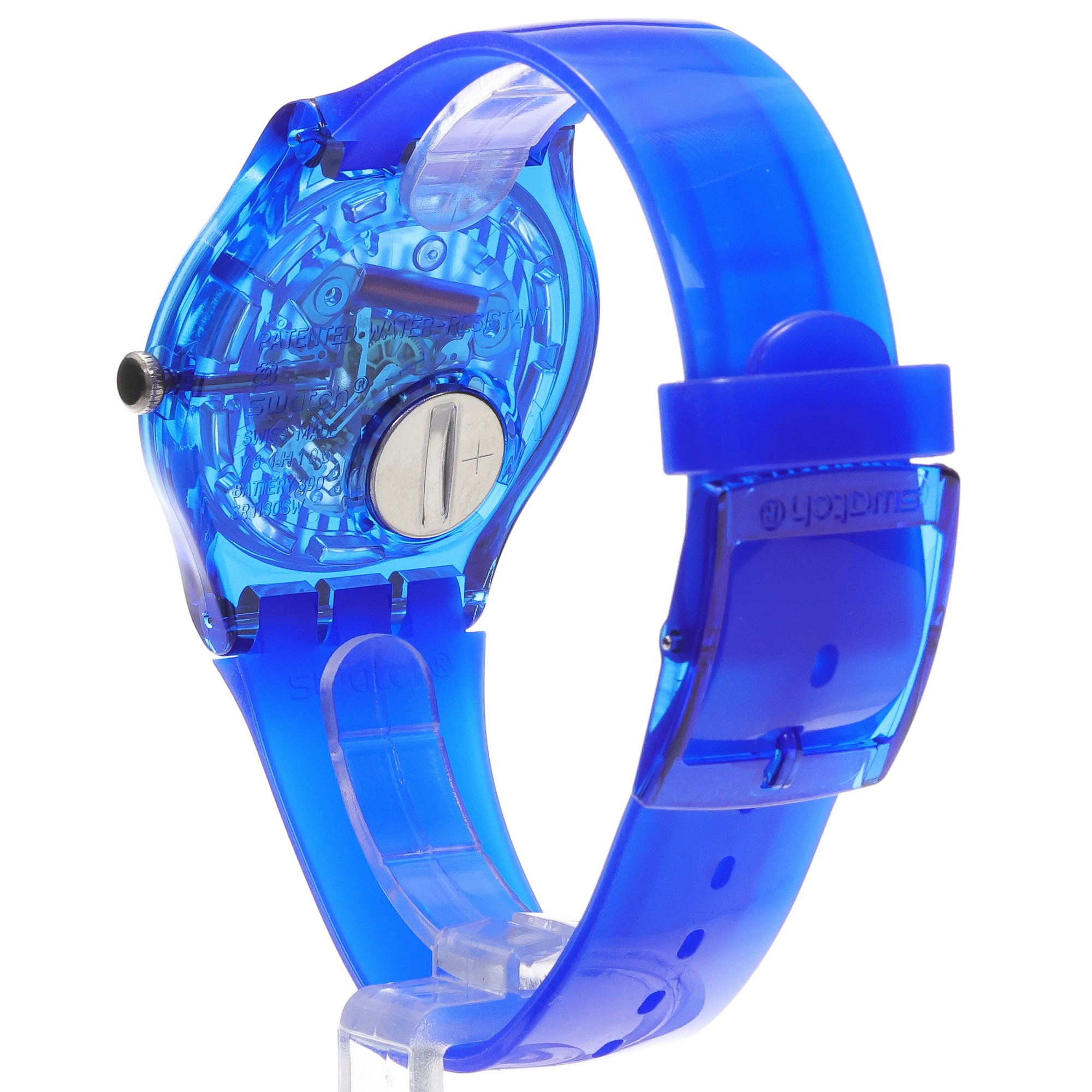 Swatch SO29S102 BRILLIANTLY BLUE Originals klasyczny zegarek niebieski - miniatura 4