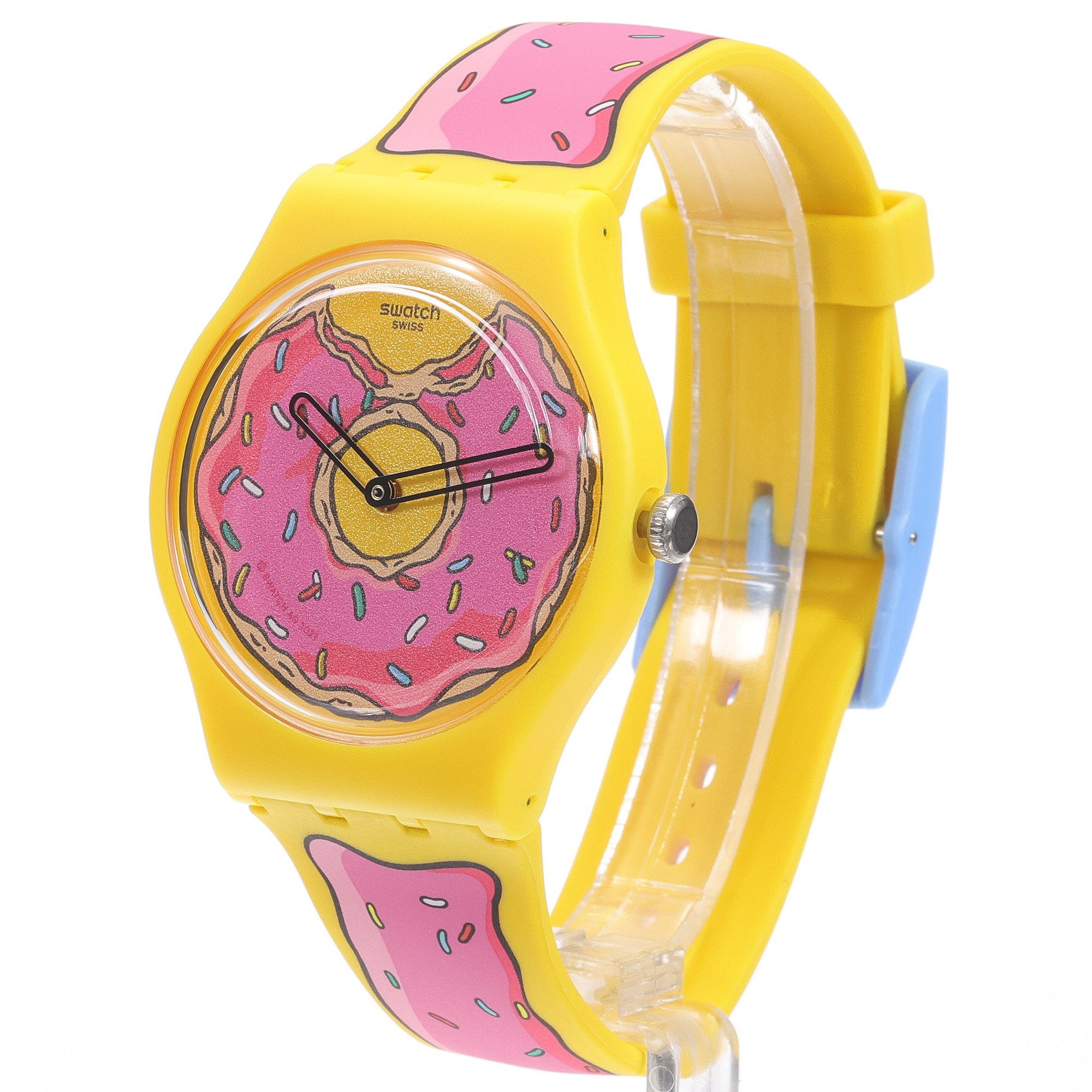 Swatch SO29Z134 SECONDS OF SWEETNESS Originals klasyczny zegarek żółty