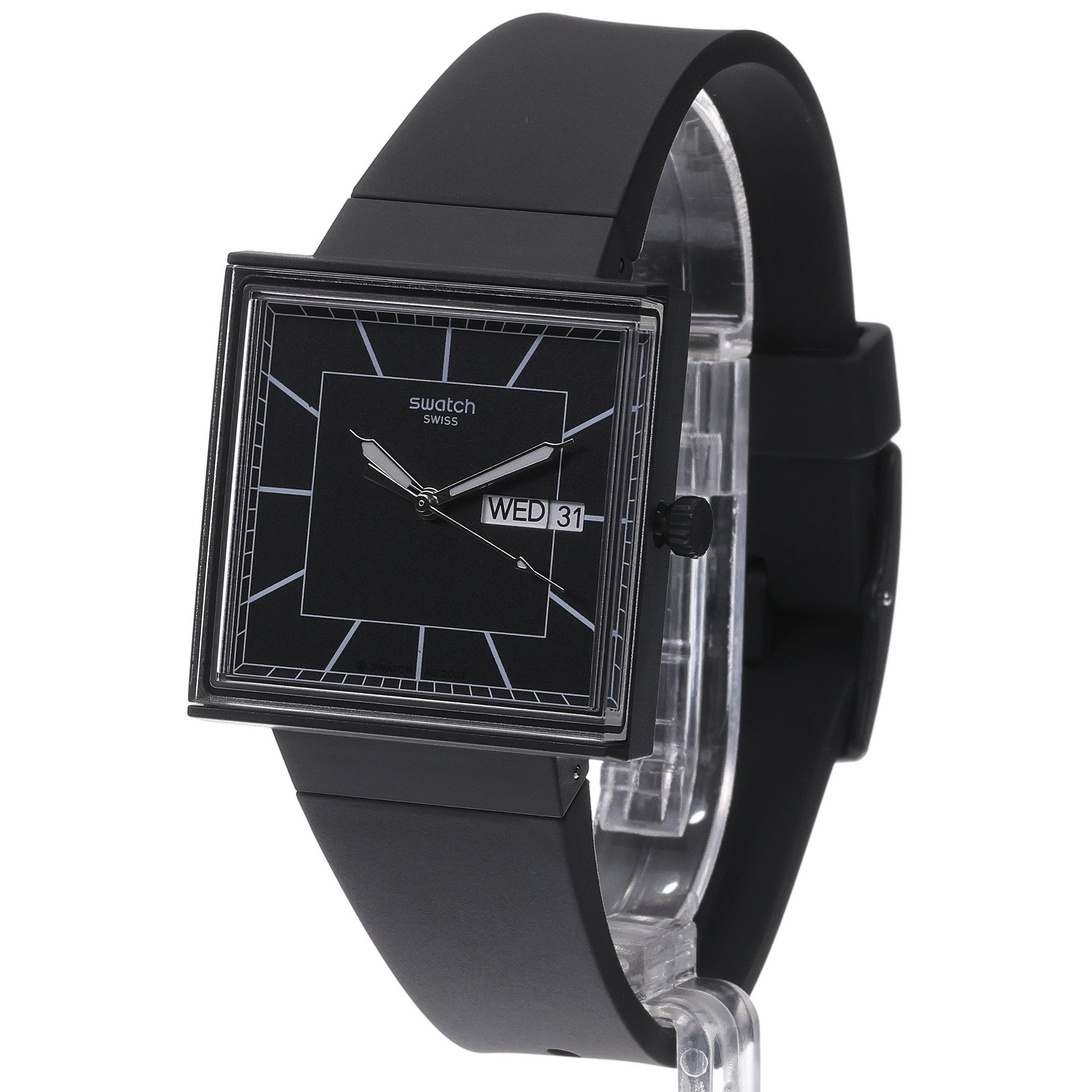 Swatch SO34B701 Bioceramic WHAT IF…BLACKAGAIN zegarek męski klasyczny mineralne