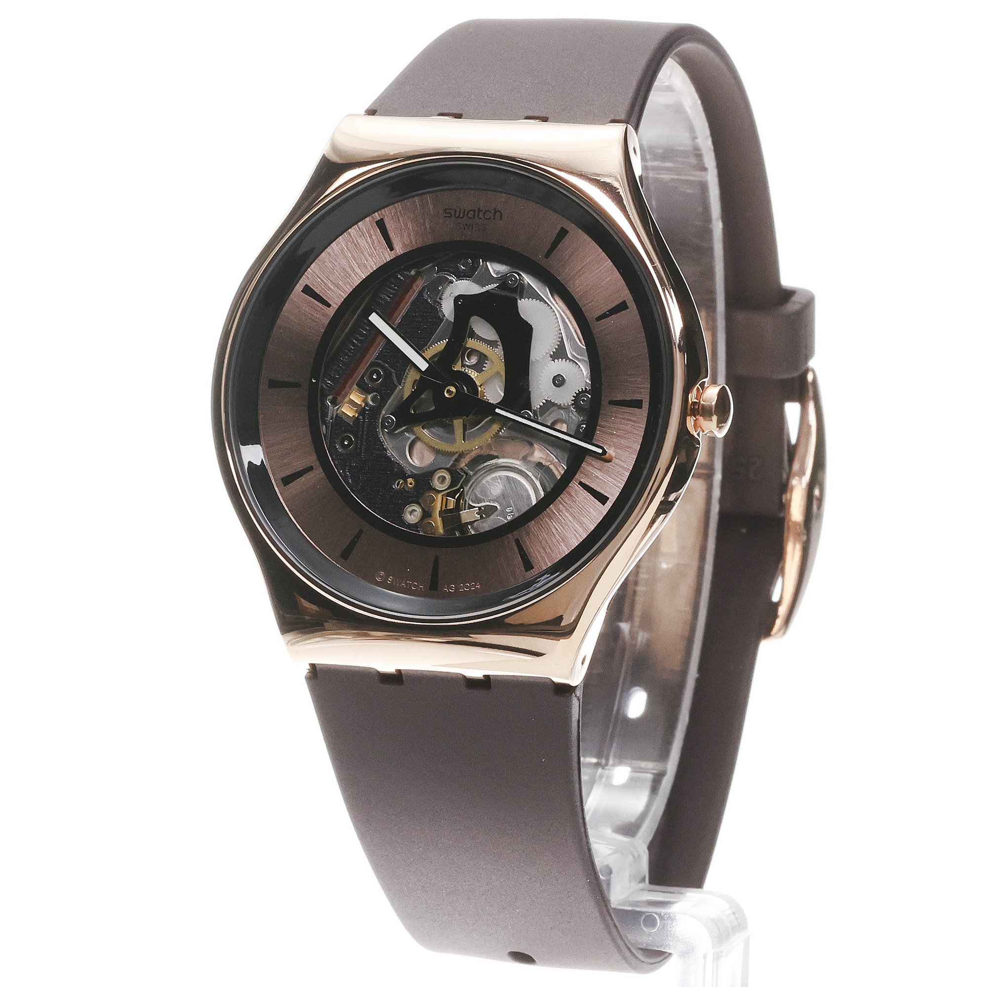 Swatch SS07G107 Skin Copper Flame 42mm zegarek męski fashion-modowy szafirowe - miniatura 2