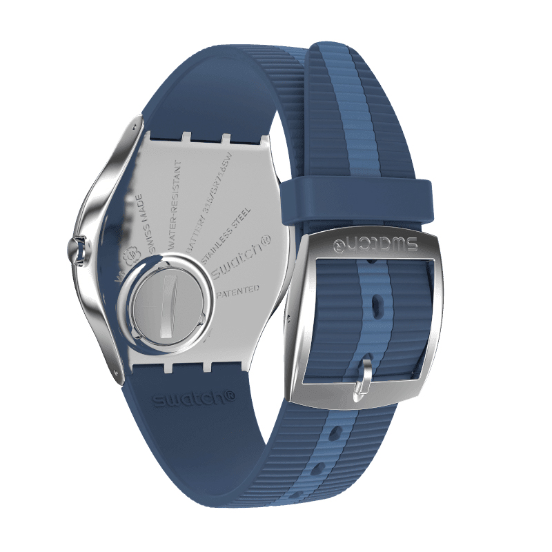 Swatch SS07S111 zegarek srebrny klasyczny Skin pasek - miniatura 5