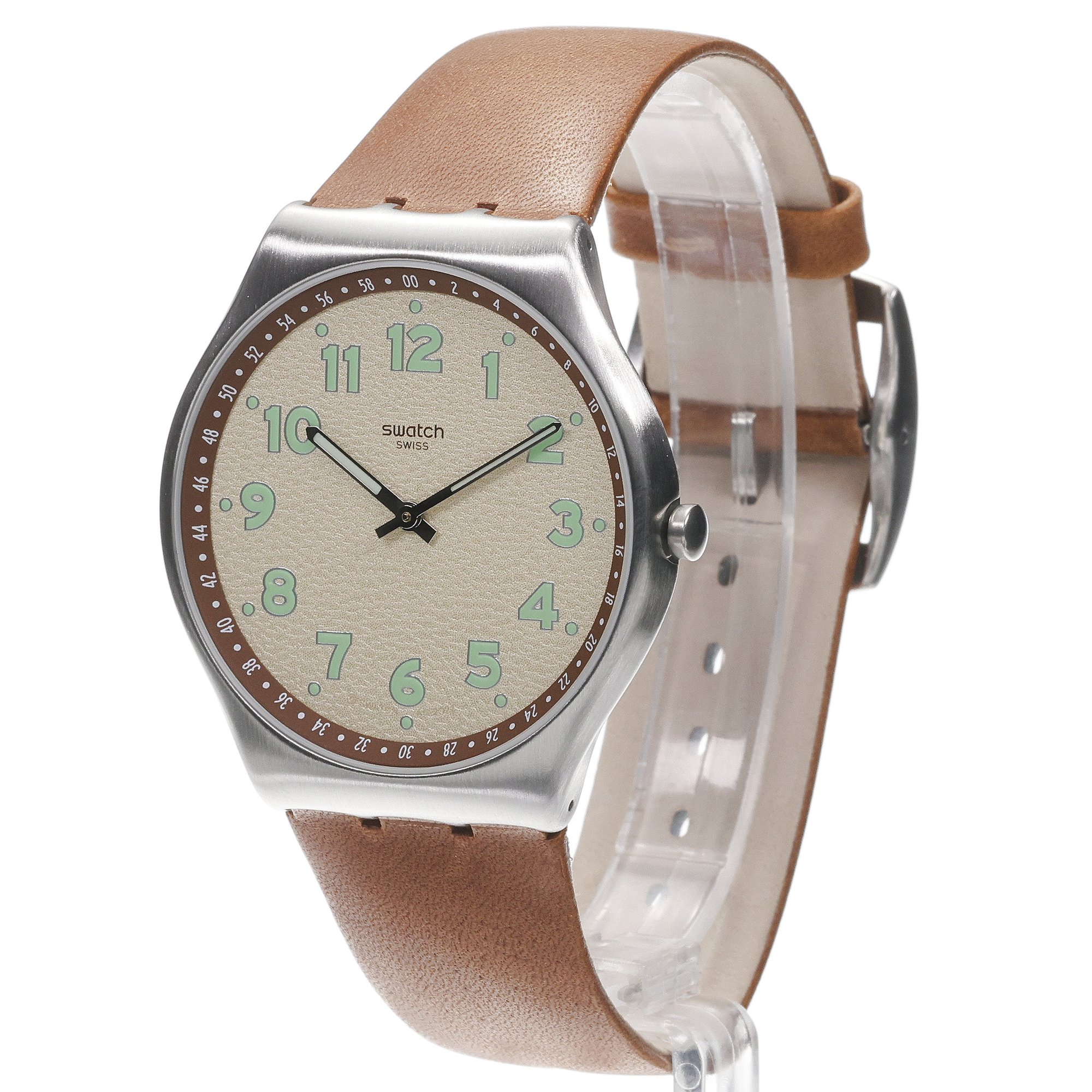 Swatch SS07S135 TABBY HEPCAT Skin klasyczny zegarek srebrny - miniatura 2