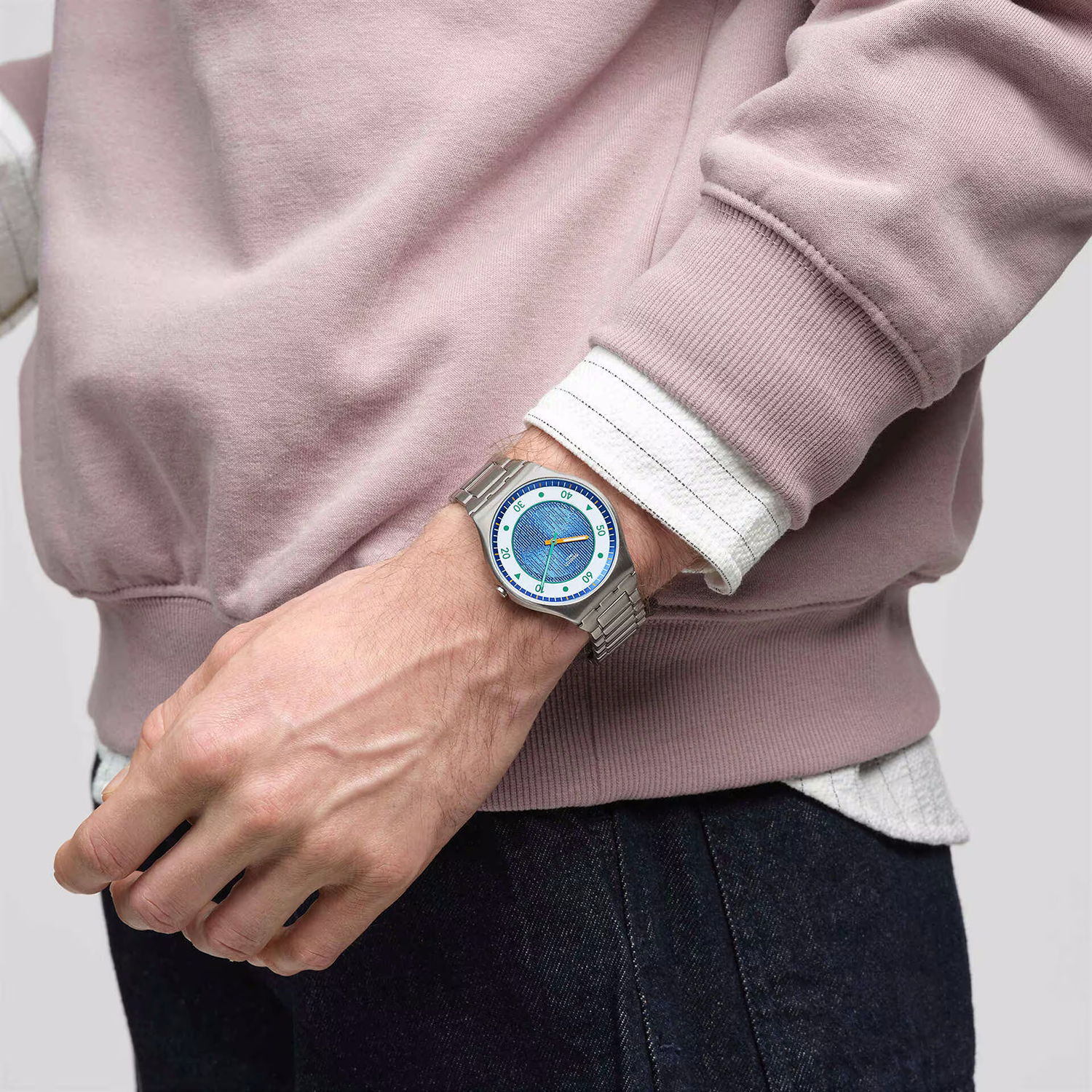 Swatch SS07S143G męski zegarek Skin bransoleta