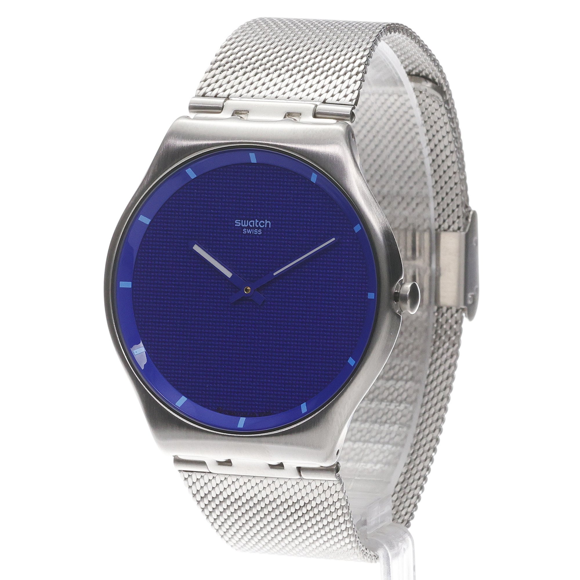 Swatch SS07S157M SHIMMERING WATERS Skin klasyczny zegarek srebrny - miniatura 2