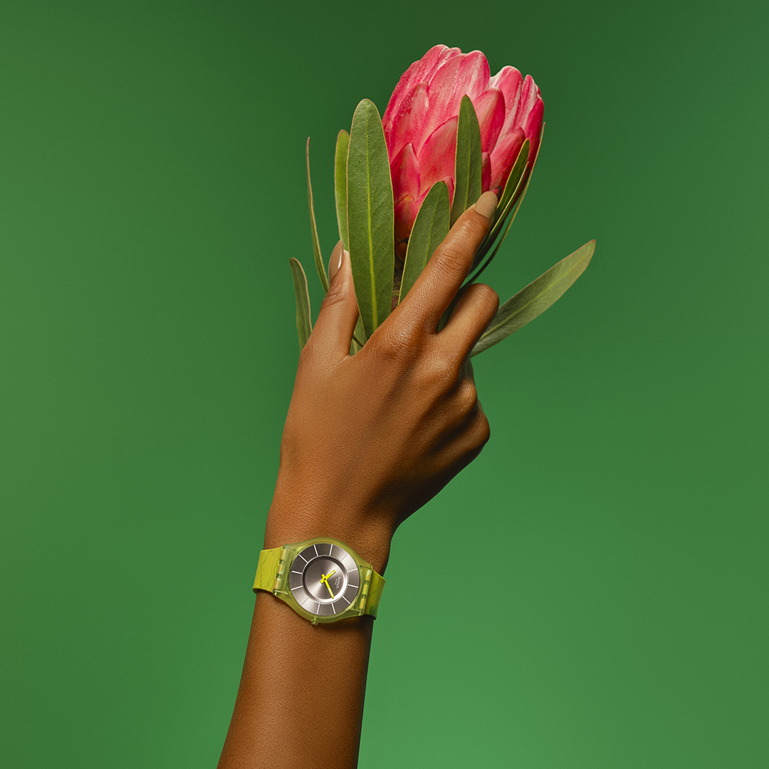 Swatch SS08G112 Skin PARADISE CANOPY zegarek damski klasyczny z tworzywa sztucznego
