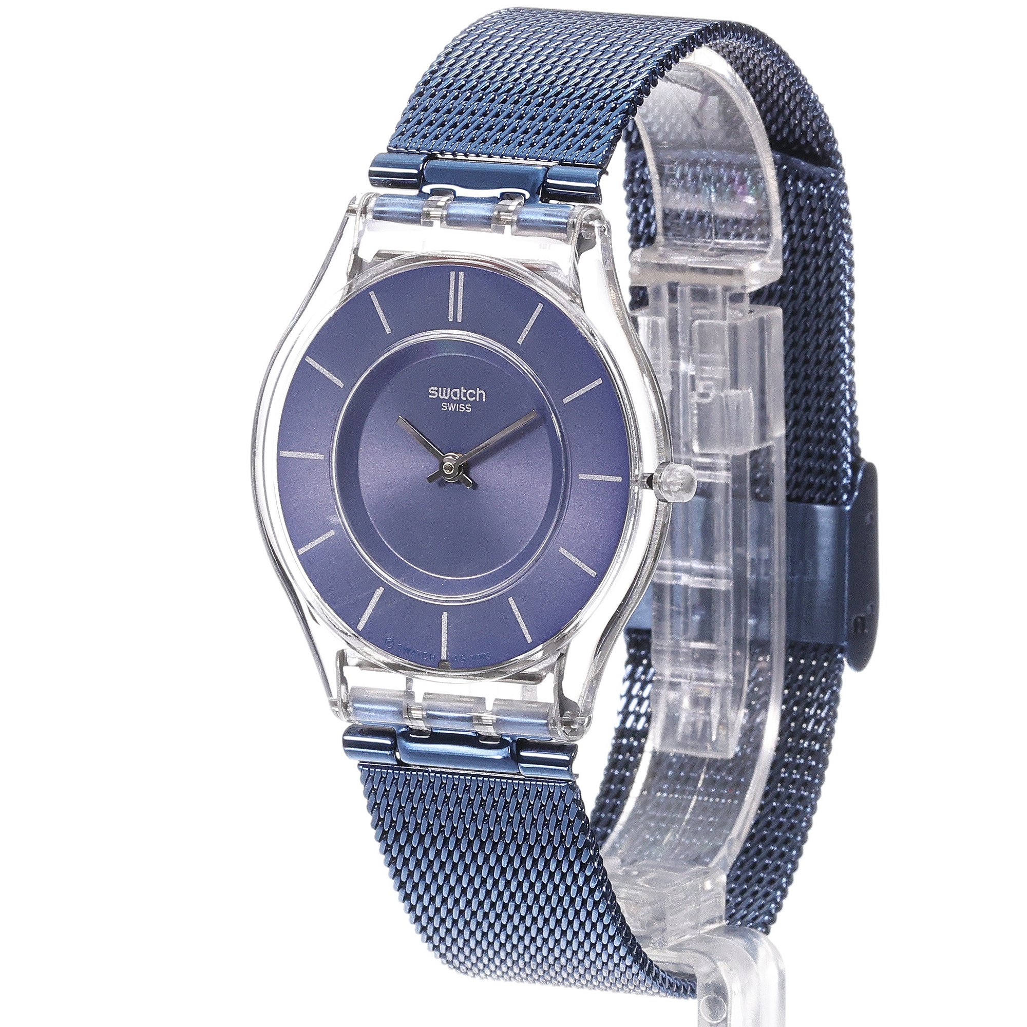 Swatch SS08K120M Skin COOL SKIES zegarek damski klasyczny z tworzywa sztucznego - miniatura 2