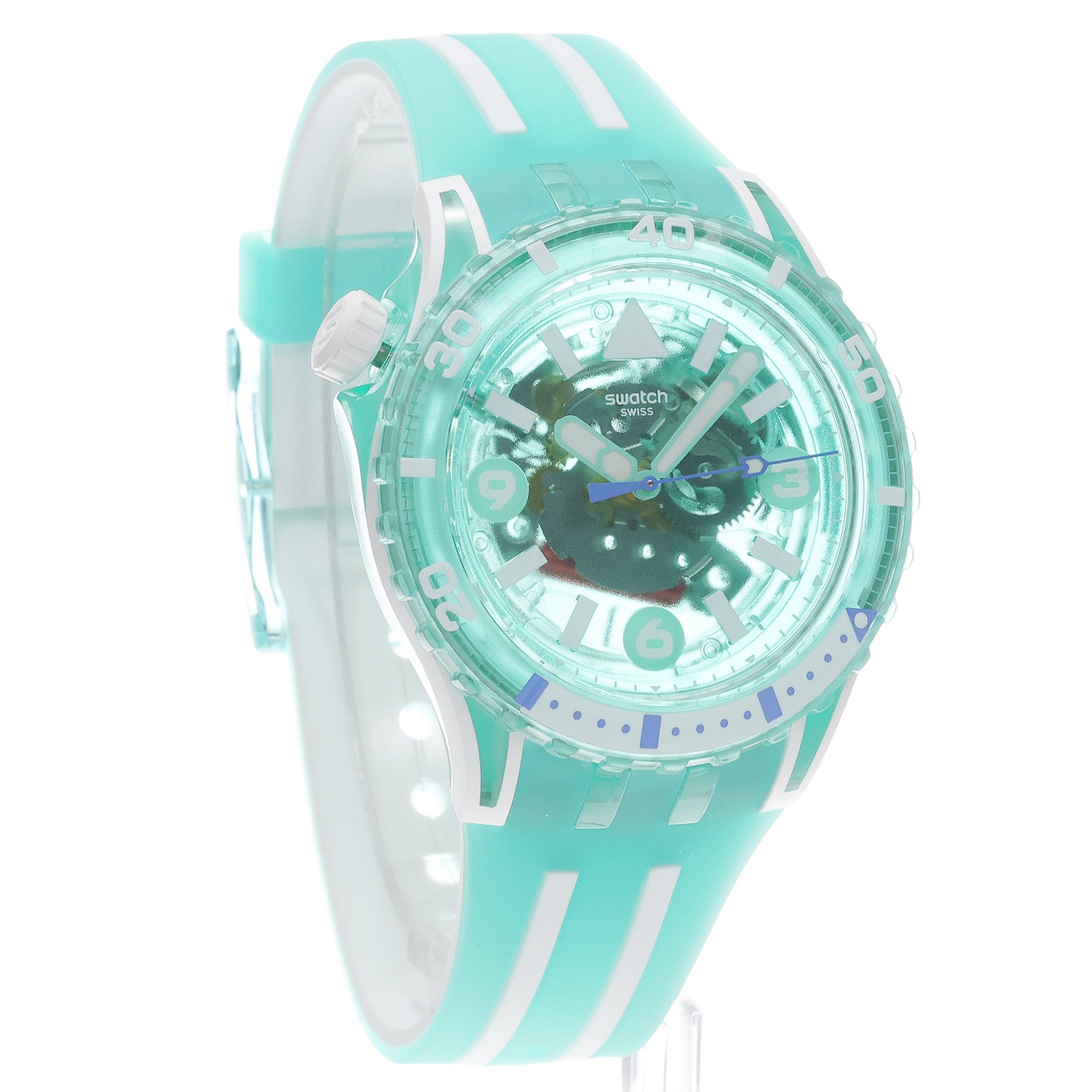 Swatch SSCU09L100 MEDUSAE Originals sportowy zegarek zielony - miniatura 3
