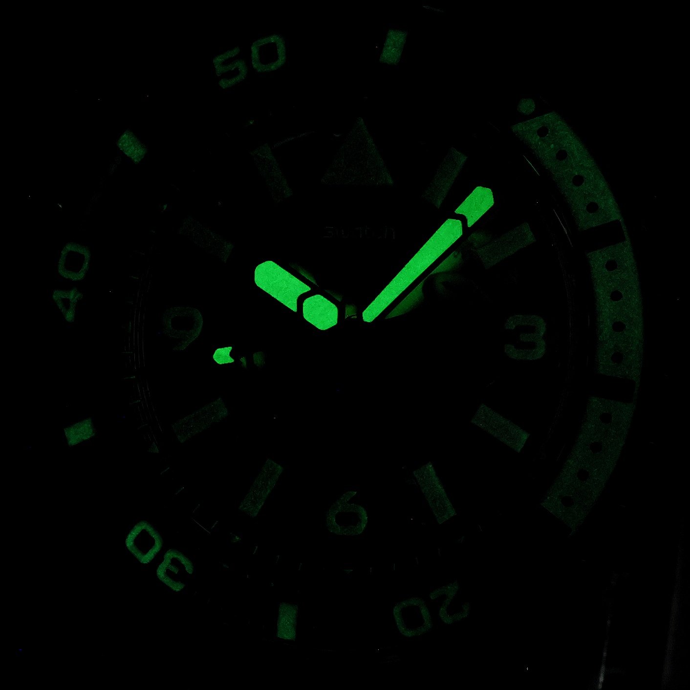 Swatch SSCU09L101-6000 MEDUSAE PAY Originals sportowy zegarek zielony - miniatura 5