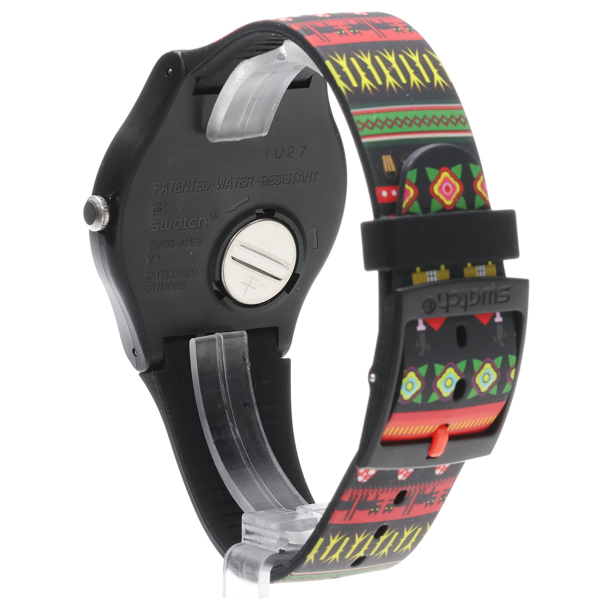 Swatch SUOB137 zegarek czarny fashion-modowy Originals pasek - miniatura 4