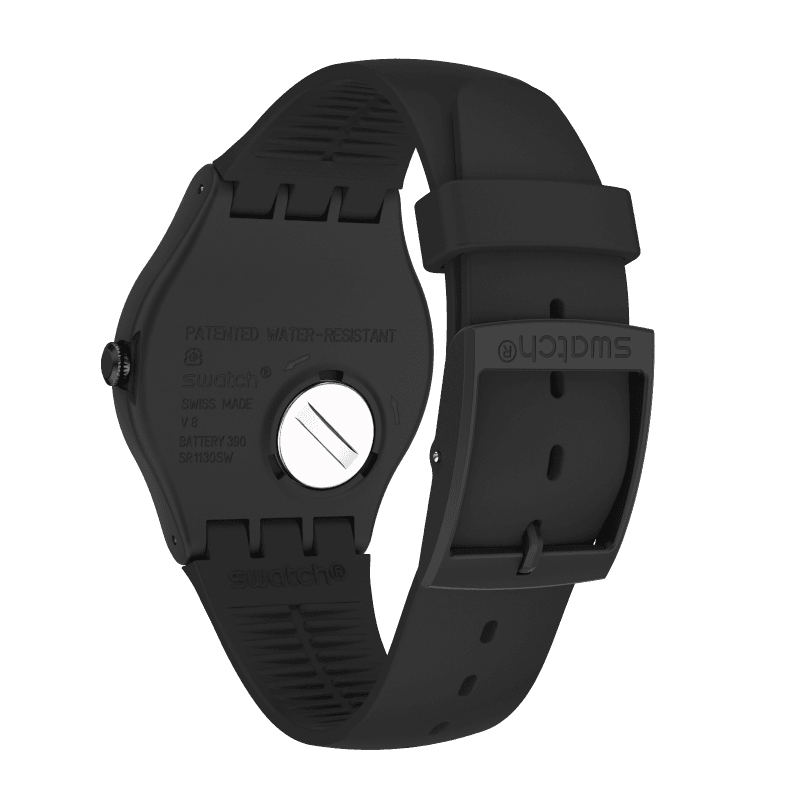 Swatch SUOB731 zegarek czarny klasyczny Originals New Gent pasek - miniatura 4