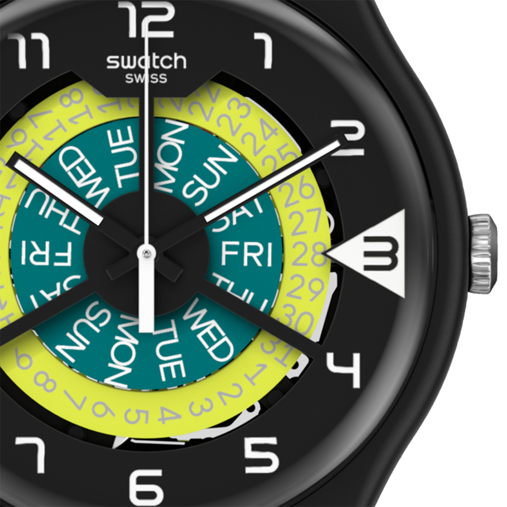 Swatch SUOB732 zegarek niebieski klasyczny Originals pasek - miniatura 2