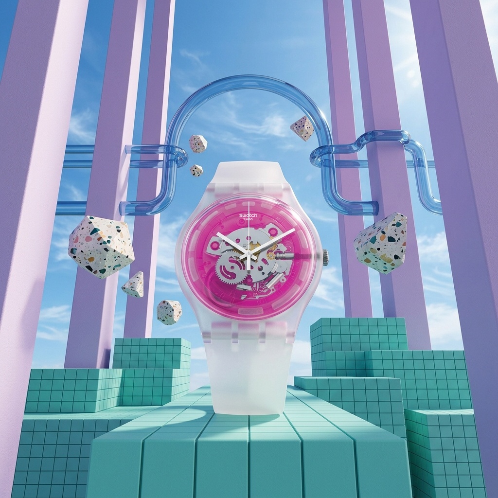 Swatch SUOK130 zegarek damski fashion-modowy Originals pasek - miniatura 10