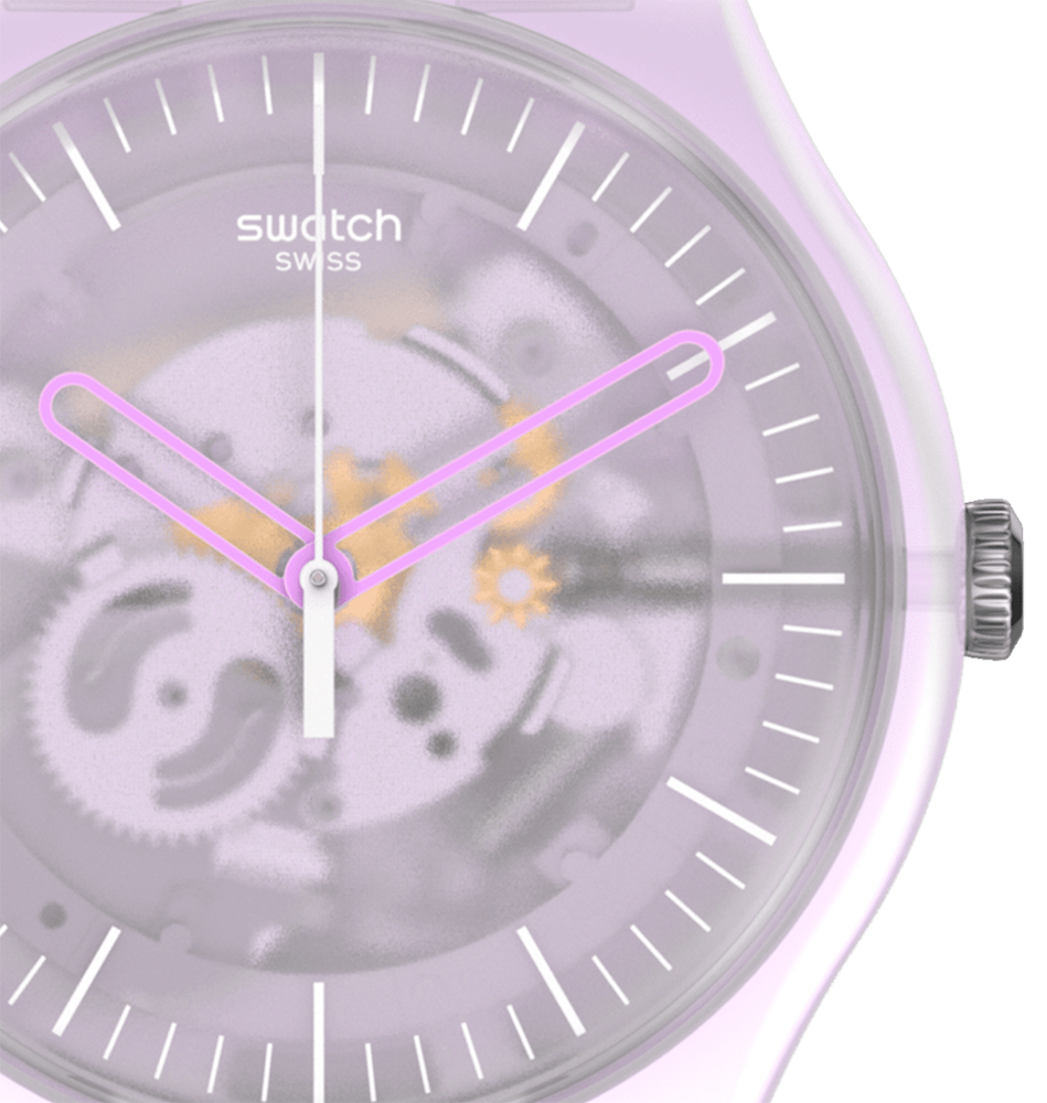 Swatch SUOK155 zegarek niebieski klasyczny Originals New Gent pasek - miniatura 4