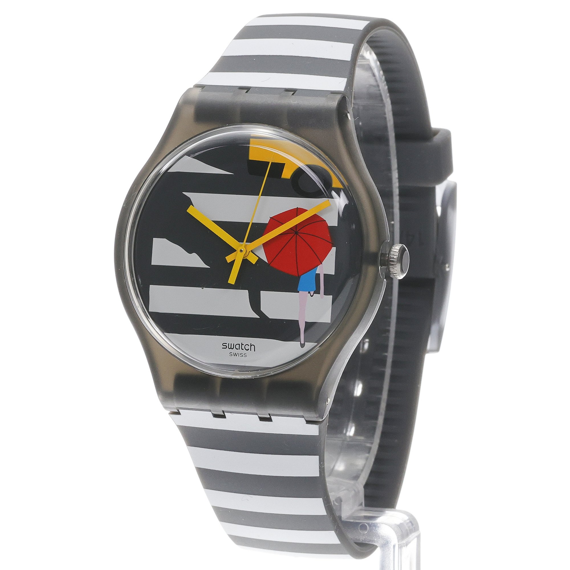 Swatch SUOM108 zegarek czarny klasyczny Originals pasek - miniatura 2