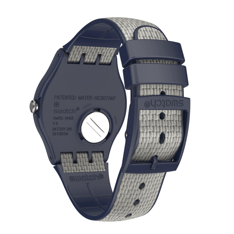 Swatch SUON402 GREY CORD zegarek klasyczny Originals - miniatura 4