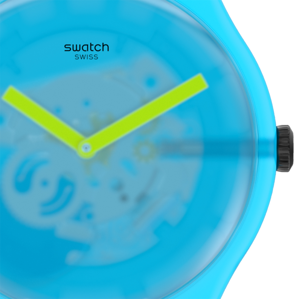 Swatch SUOS112 zegarek czarny fashion/modowy Originals pasek - miniatura 2