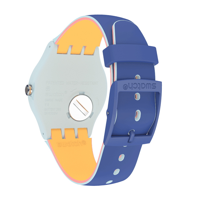 Swatch SUOS403 BLUE LAYERED zegarek klasyczny Originals New Gent - miniatura 4