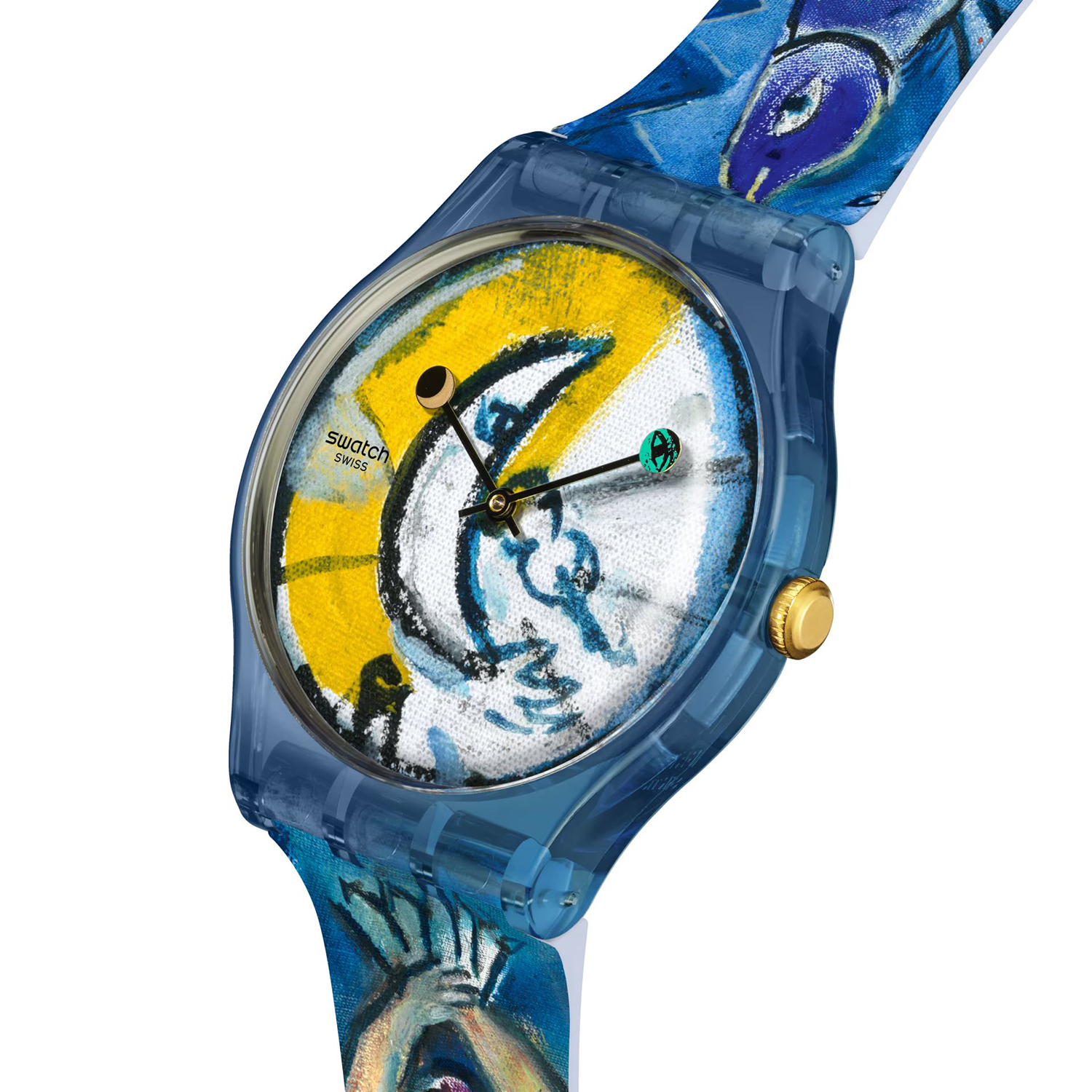 Swatch SUOZ365 męski zegarek Originals pasek - miniatura 2