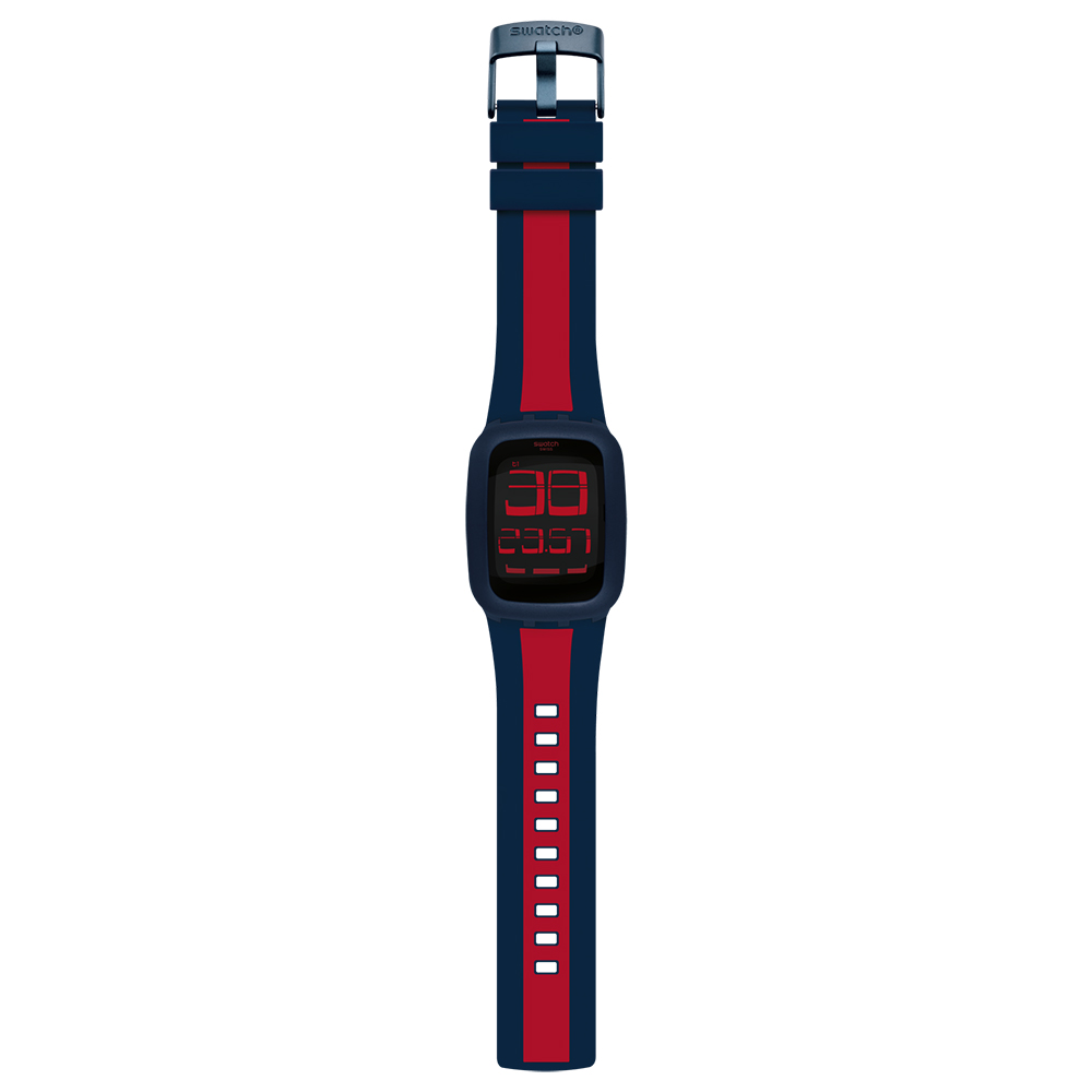 Swatch SURN101D TOUCH DARK BLUE  RED zegarek fashion/modowy Touch - miniatura 2