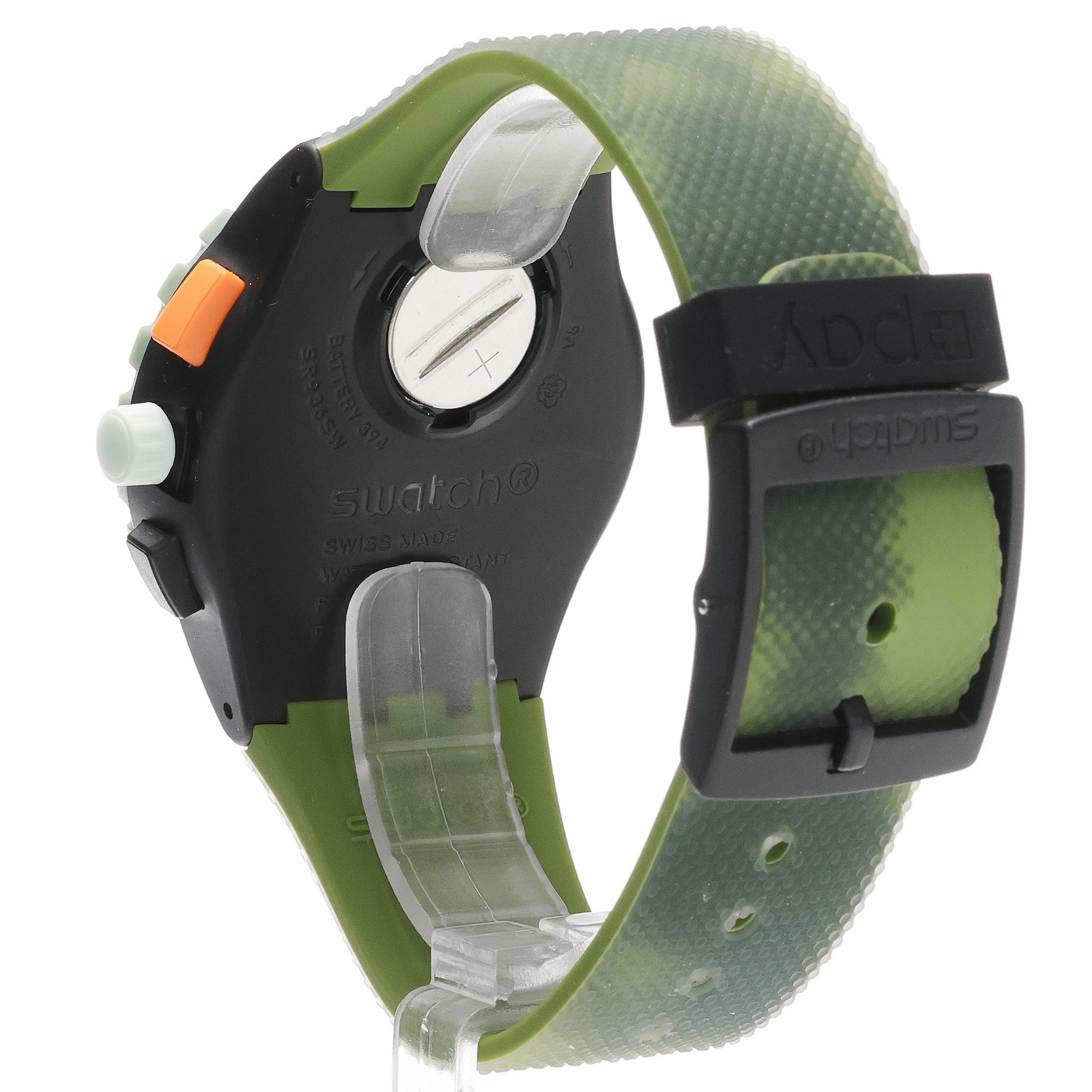 Swatch SUSB109-6000 MIDDAY CAMO PAY Originals sportowy zegarek czarny - miniatura 4