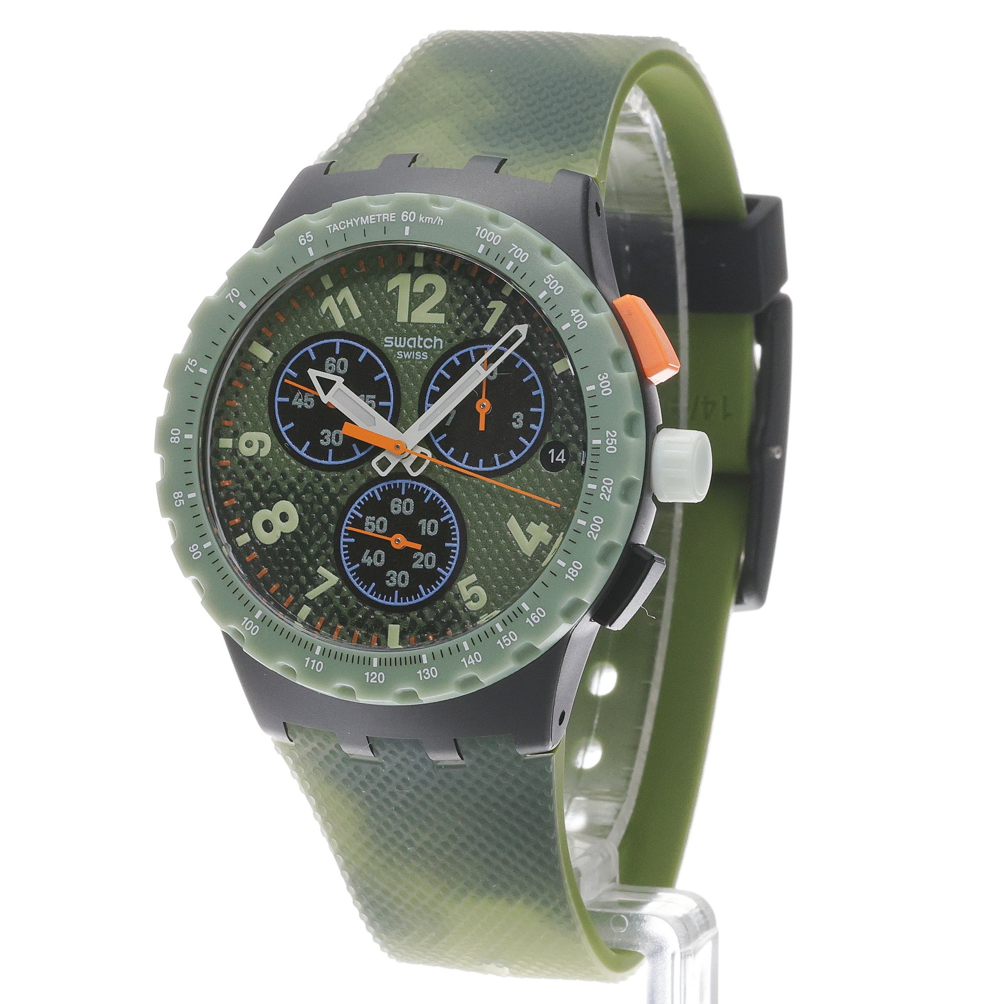 Swatch SUSB423 MIDDAY CAMO Originals sportowy zegarek czarny - miniatura 2