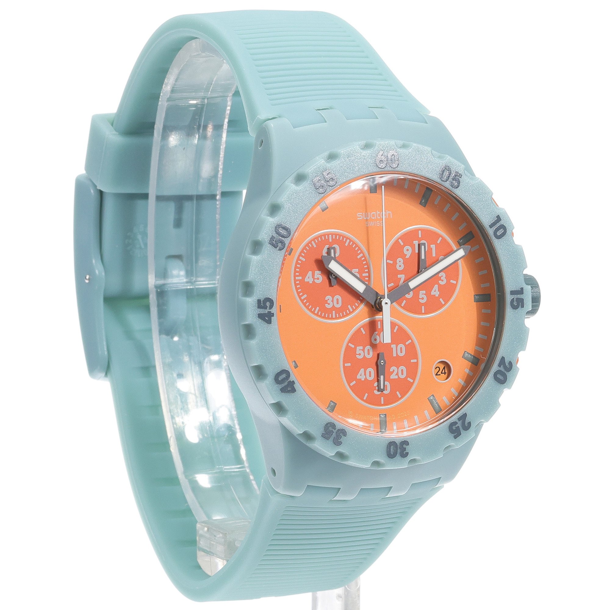 Swatch SUSL401 zegarek niebieski fashion-modowy Originals pasek - miniatura 3