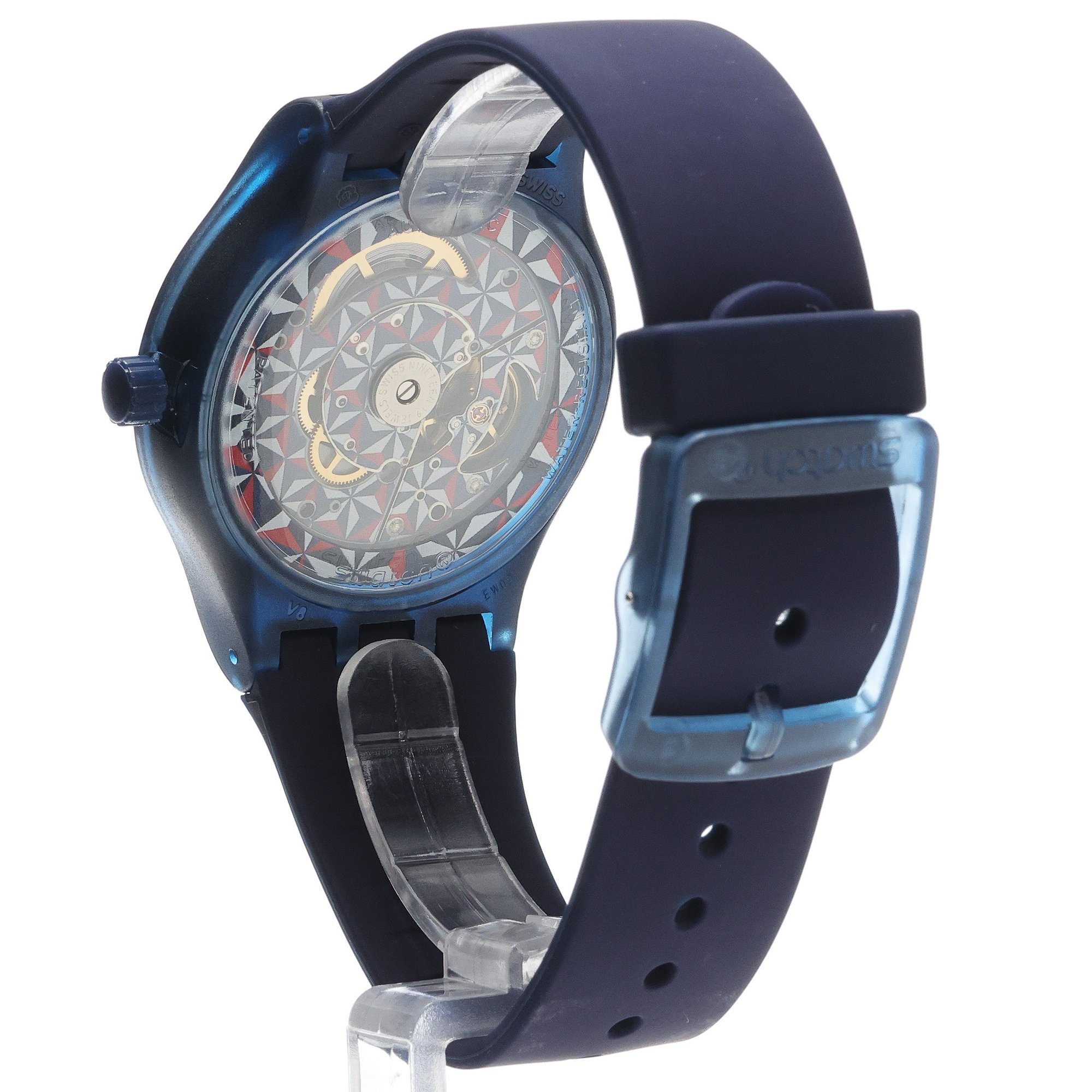 Swatch SUTN404 zegarek niebieski fashion-modowy Originals pasek - miniatura 4