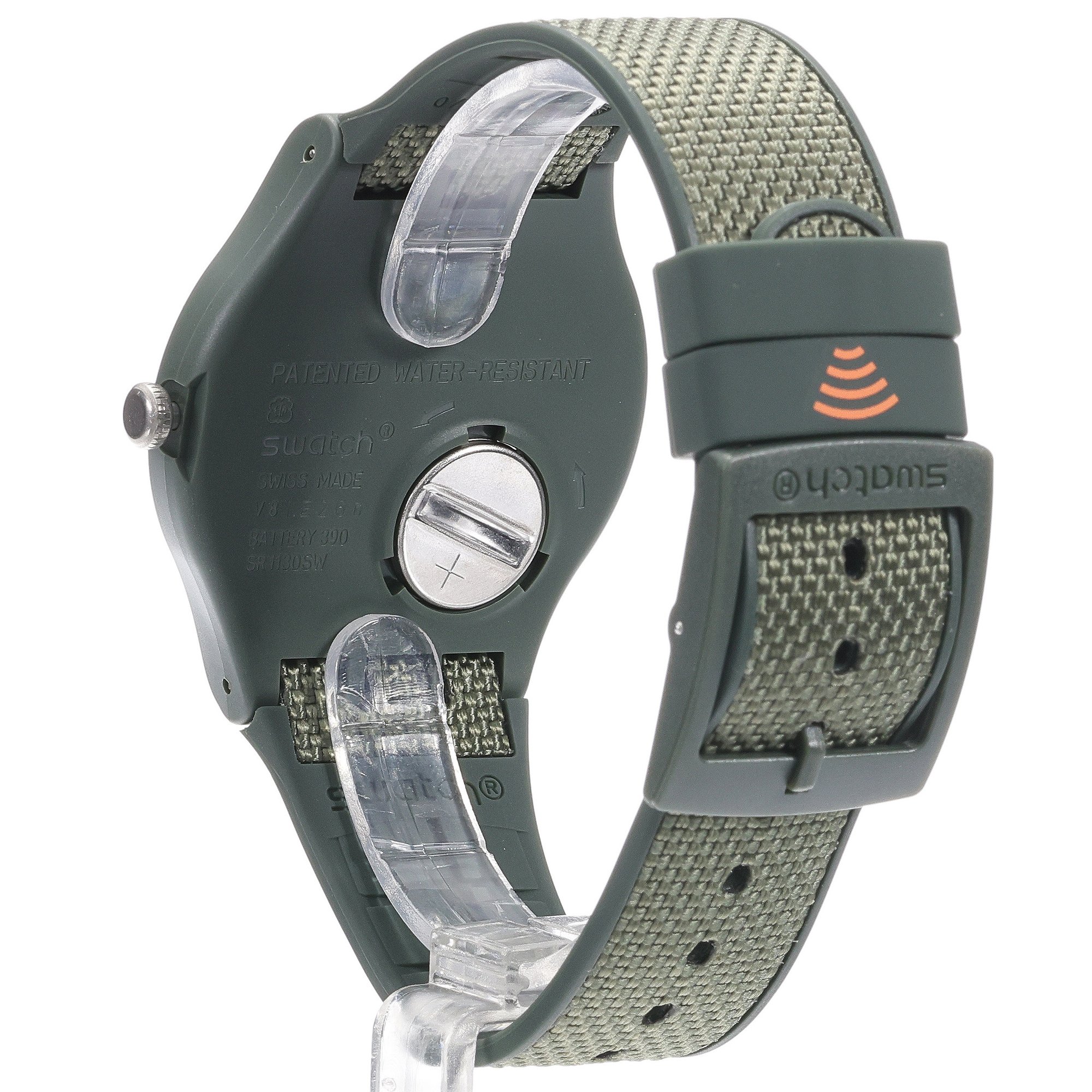 Swatch SVIG100-5300 ORANGEANDGREEN PAY zegarek klasyczny Originals - miniatura 4