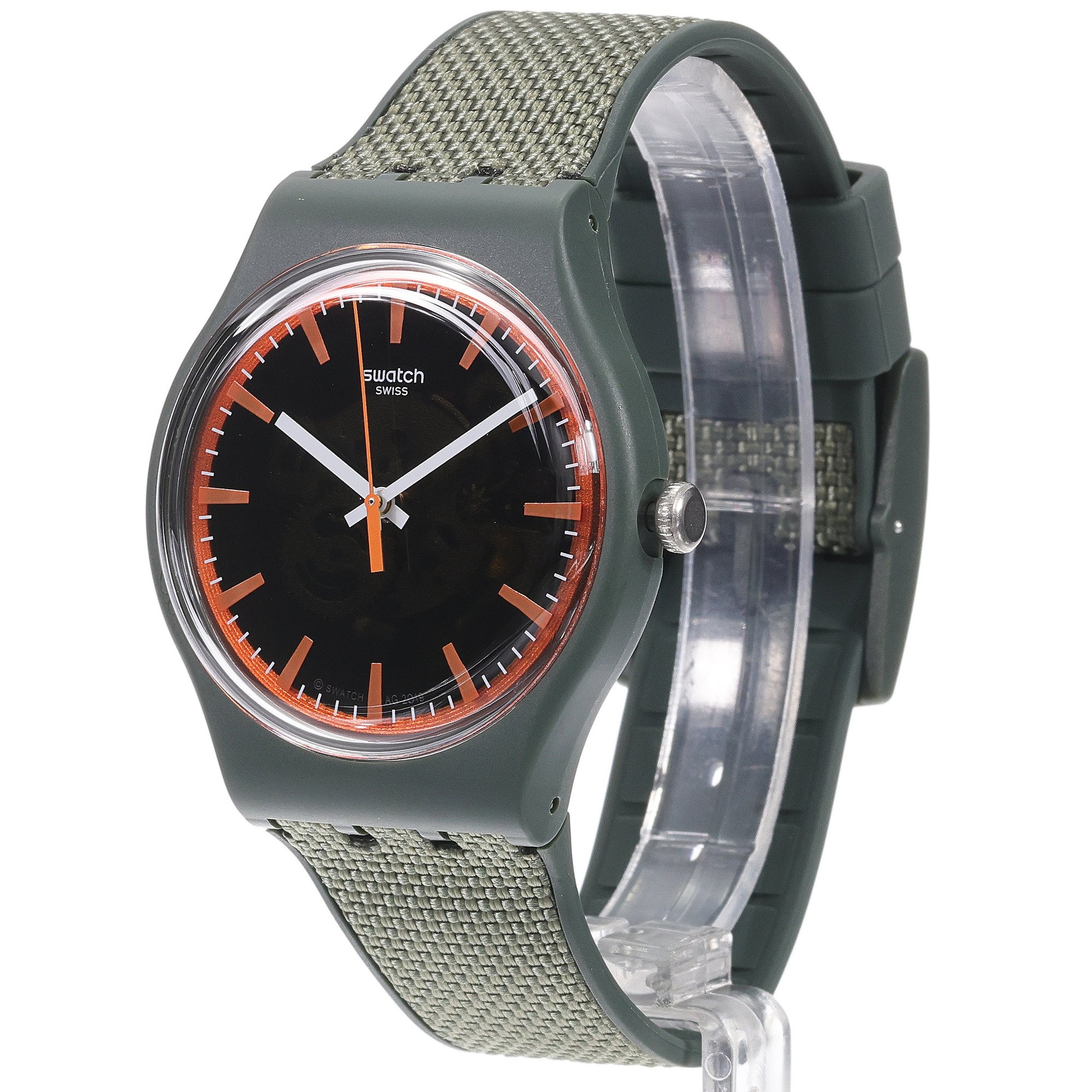 Swatch SVIG100-5300 zegarek zielony klasyczny Originals pasek - miniatura 2