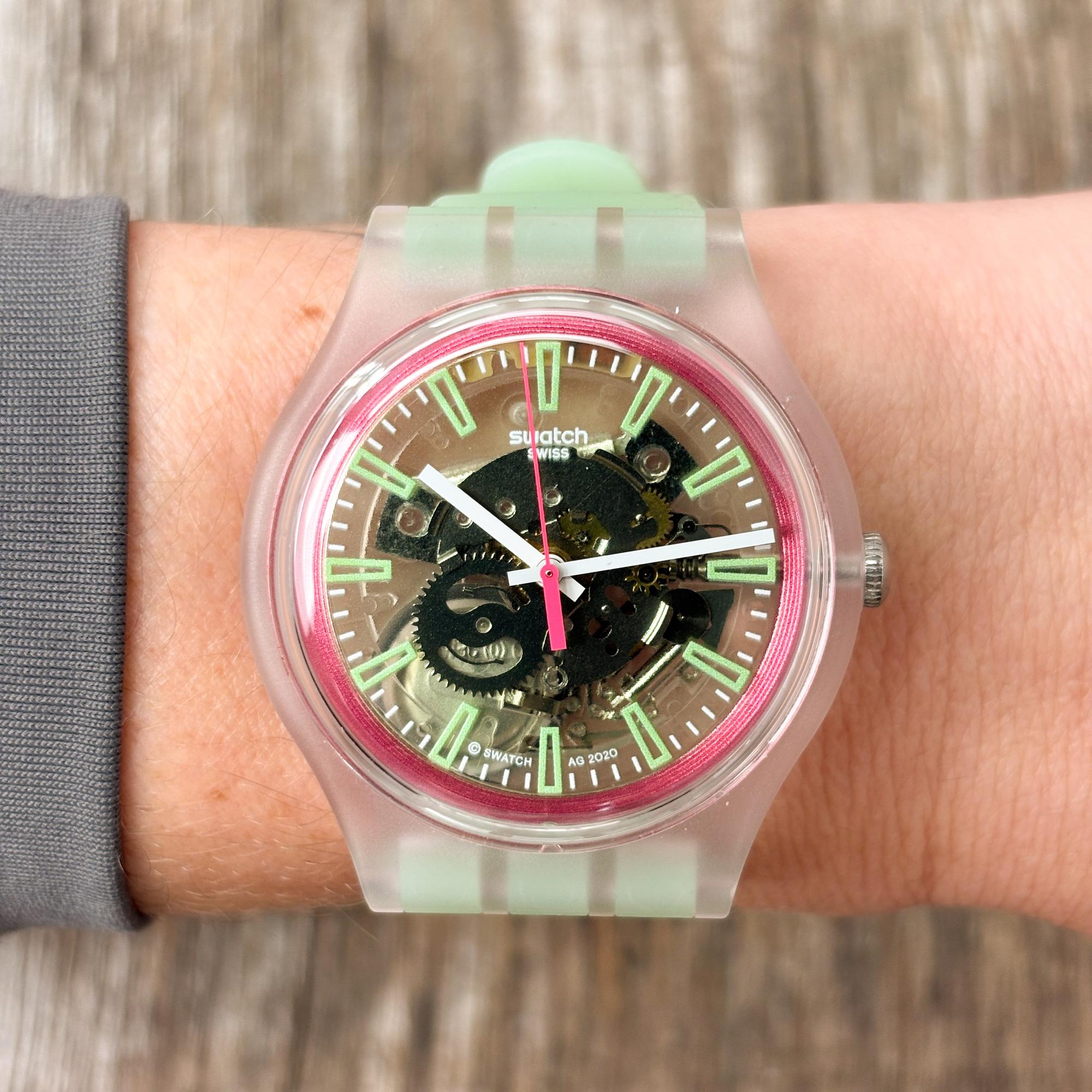 Swatch SVIK103-5300 SPRING PAY Originals fashion-modowy zegarek bezbarwny - miniatura 12