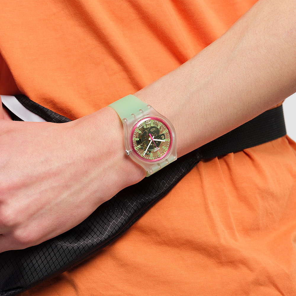 Swatch SVIK103-5300 zegarek bezbarwny klasyczny Originals New Gent pasek - miniatura 10