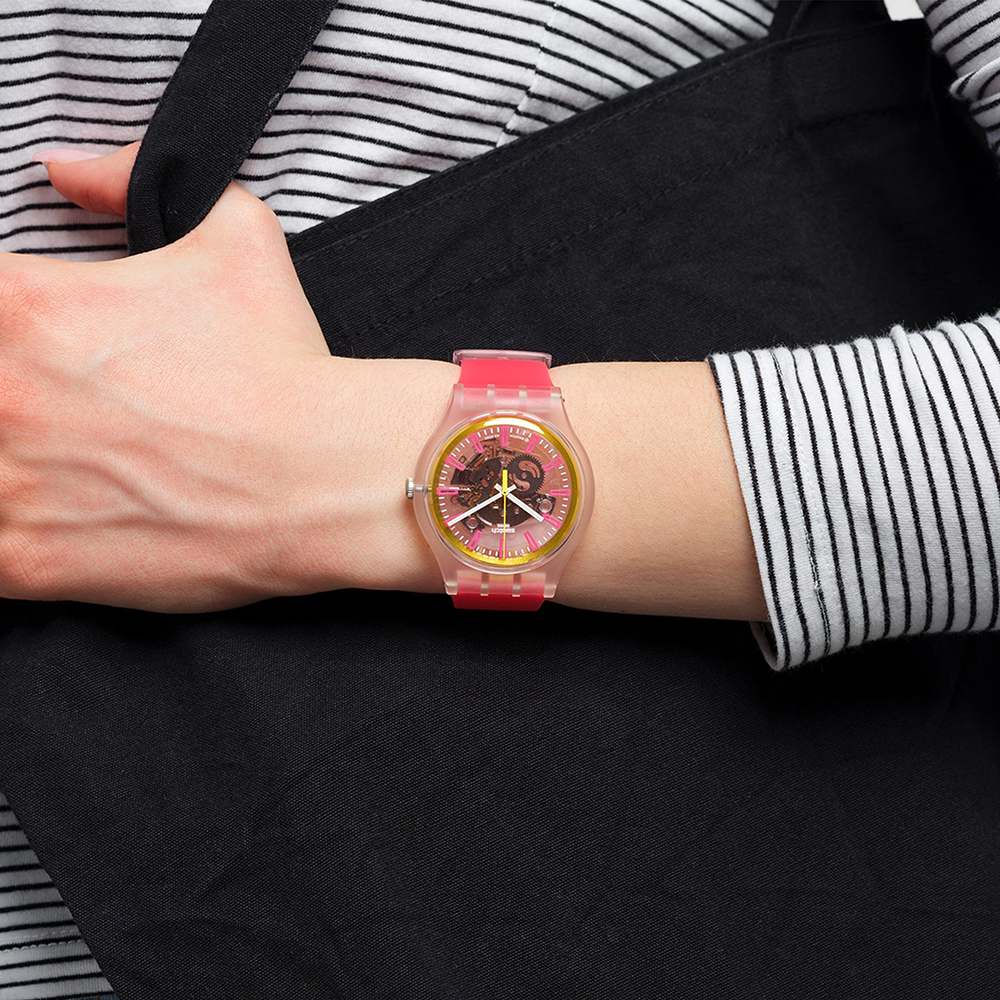 Swatch SVIK104-5300 zegarek bezbarwny klasyczny Originals New Gent pasek - miniatura 7