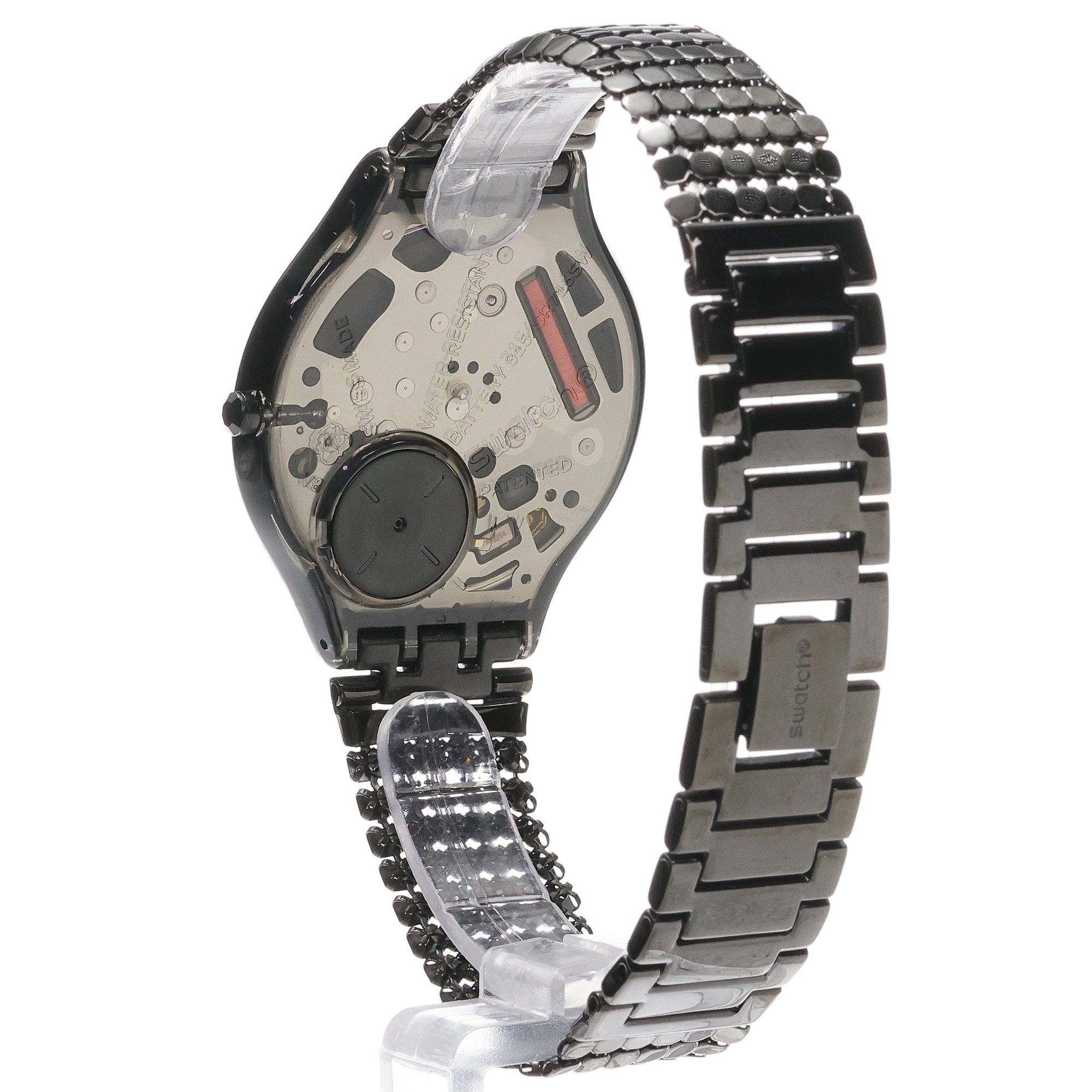 Swatch SVOB103GA zegarek czarny klasyczny Skin bransoleta