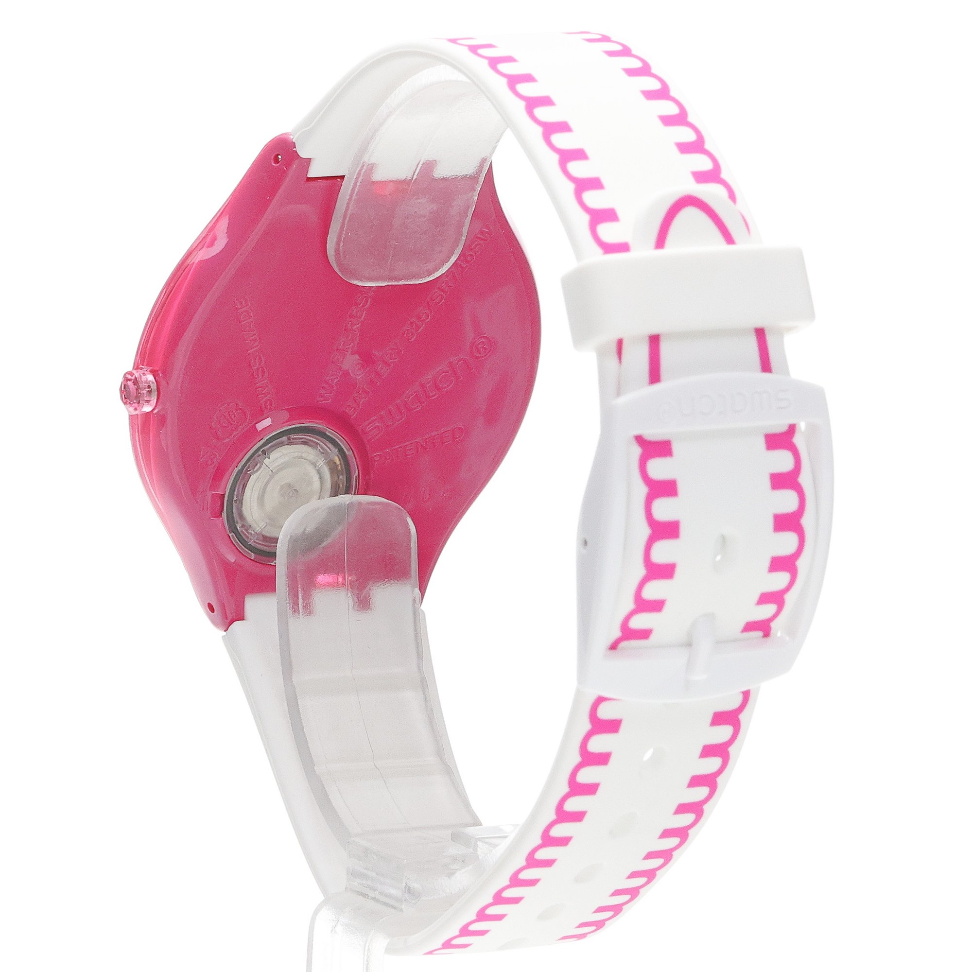 Swatch SVOP102 zegarek różowy fashion-modowy Skin pasek - miniatura 4