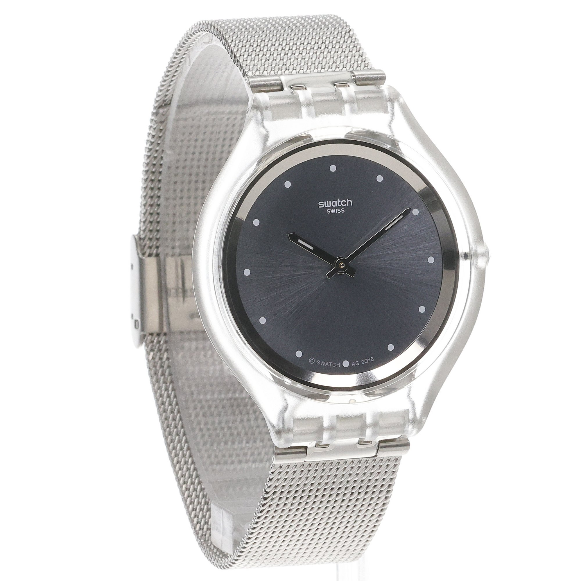 Swatch SVUK103M zegarek bezbarwny klasyczny Skin bransoleta - miniatura 3