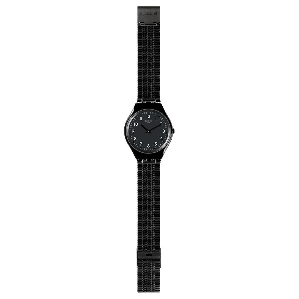 Swatch SYXB100GG zegarek czarny fashion/modowy Skin bransoleta - miniatura 2