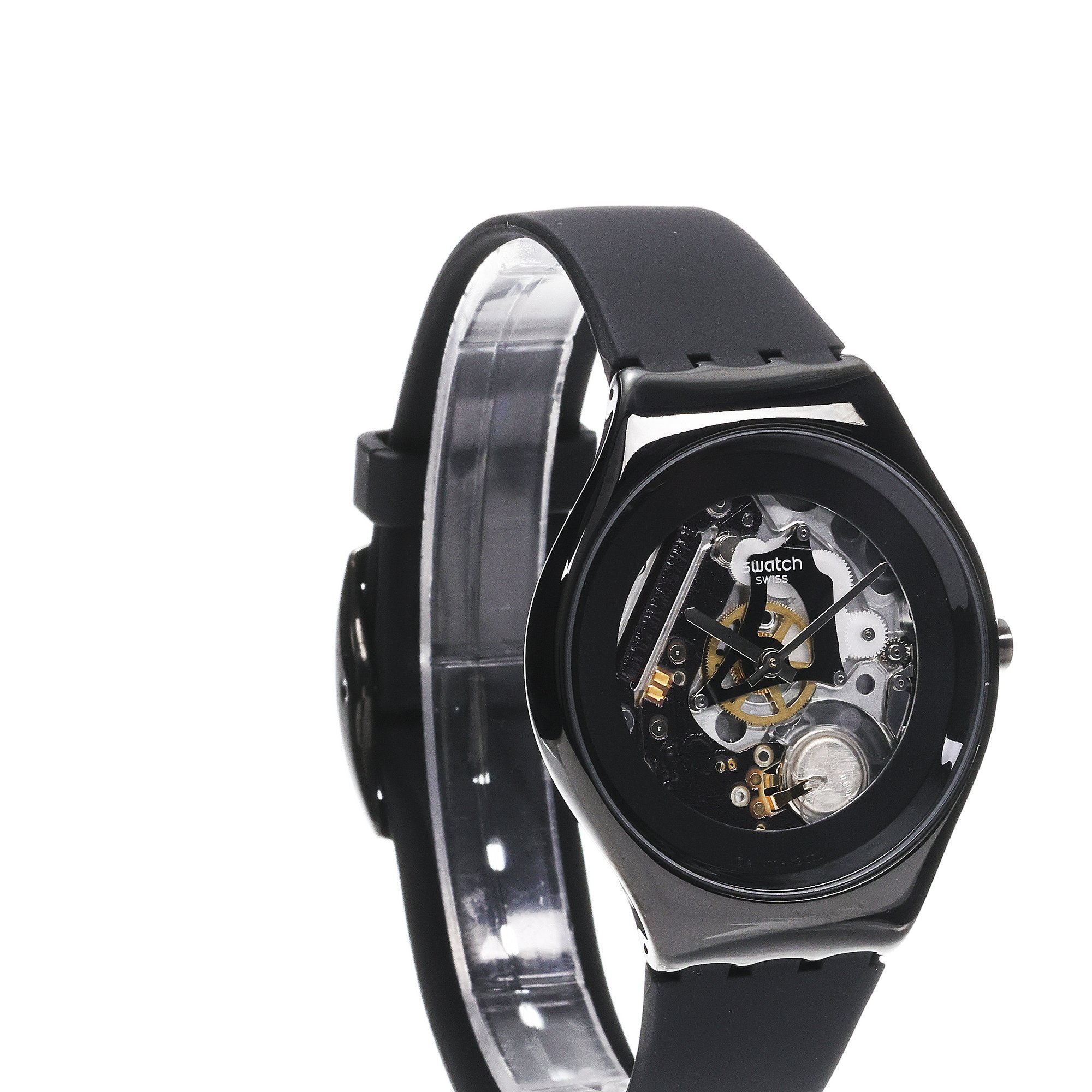 Swatch SYXB105 zegarek czarny fashion-modowy Skin pasek - miniatura 3