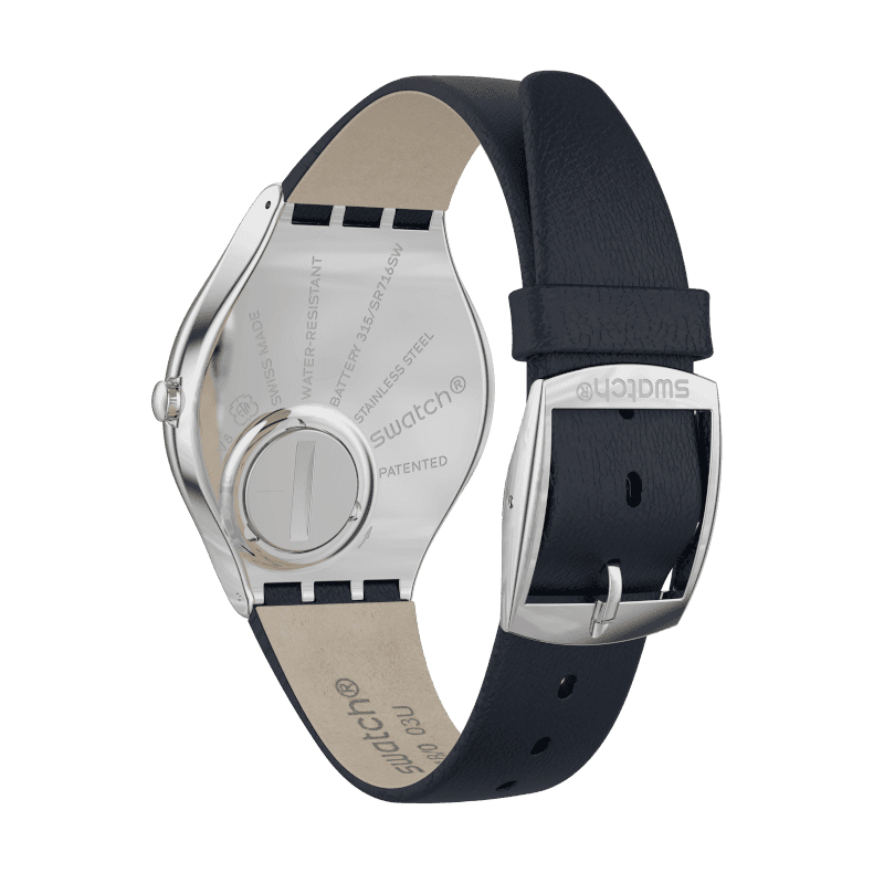 Swatch SYXS115 zegarek srebrny klasyczny Skin pasek - miniatura 4